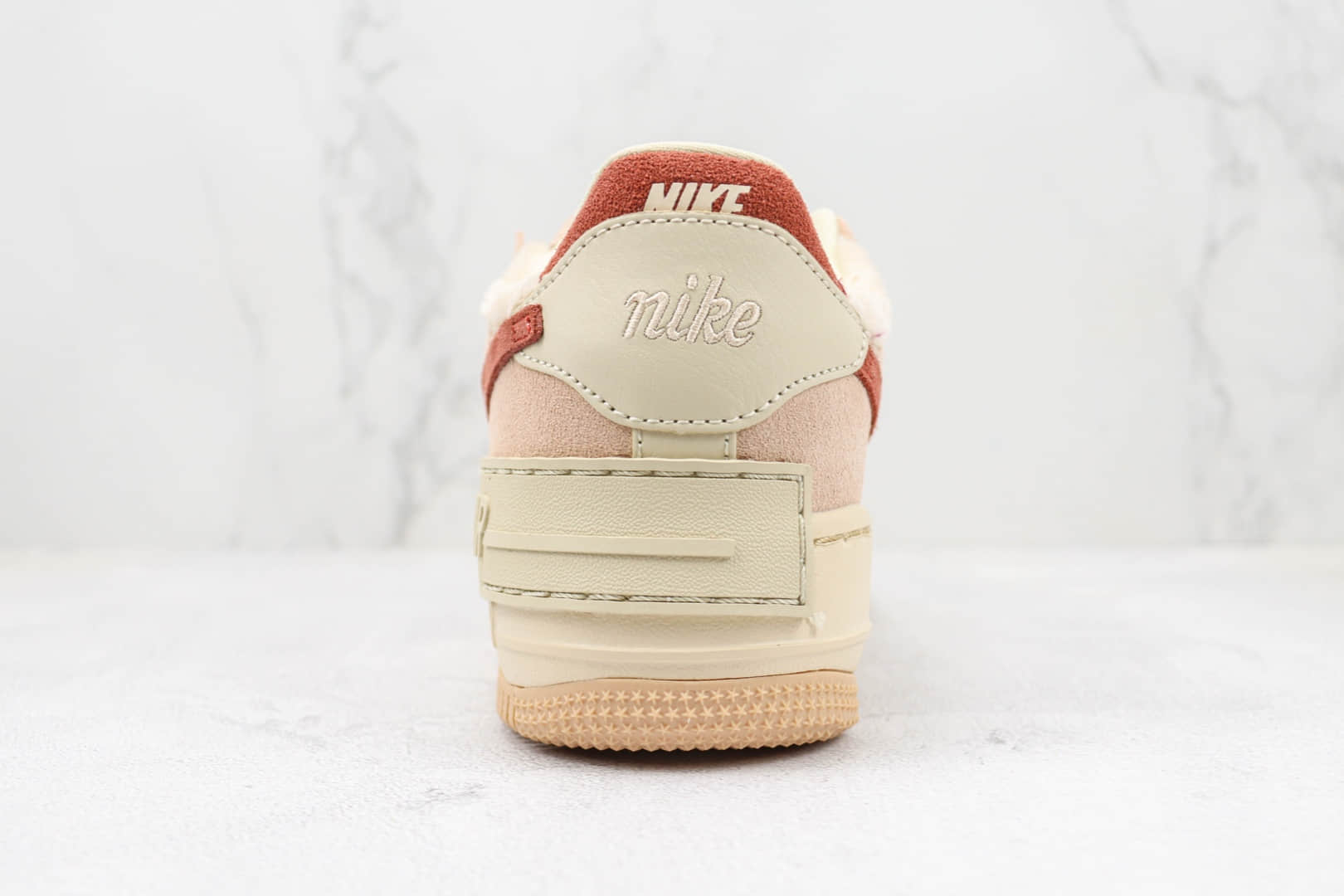 耐克Nike Air Force 1 Shadow纯原版本空军一号赤红色板鞋 莆田耐克工厂 货号:DZ4705-200