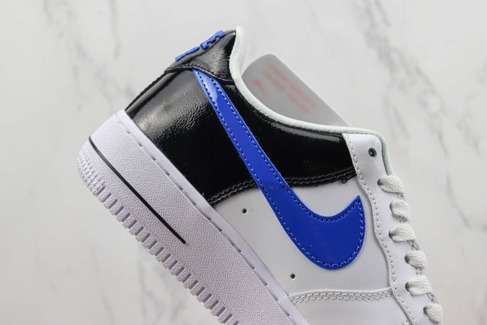 耐克Nike Air Force 1 '07 Low纯原版本空军一号低帮AF1白黑蓝板鞋 莆田耐克代工 货号:DQ7570-400