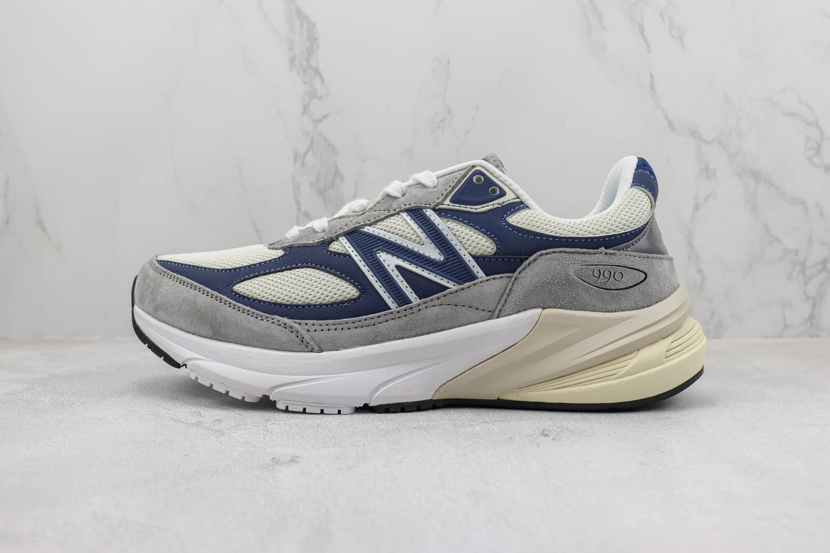 新百伦New Balance 990 V6纯原版本NB990V6灰蓝色复古慢跑鞋 莆田复刻新百伦 货号：U990TC6