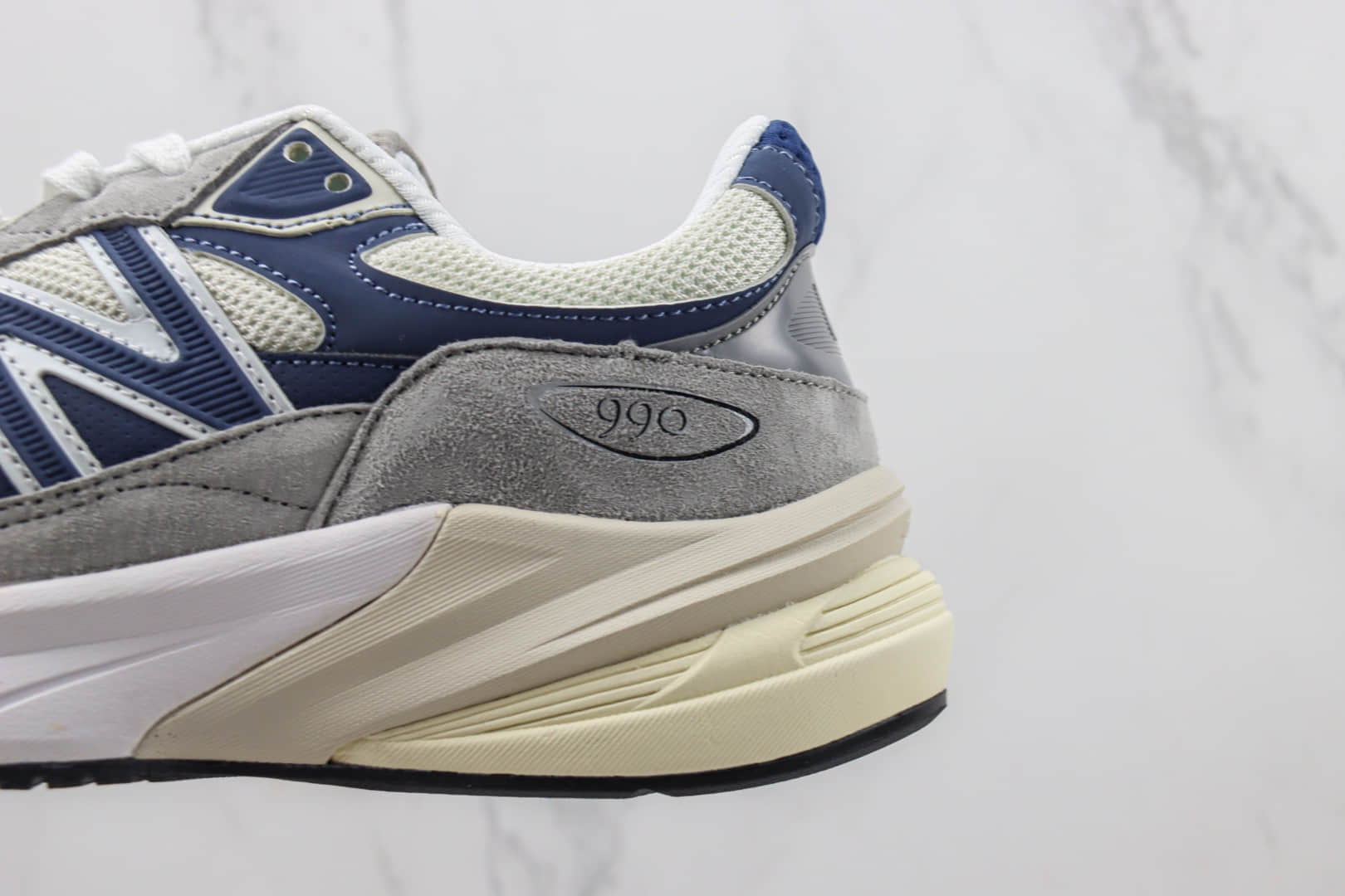 新百伦New Balance 990 V6纯原版本NB990V6灰蓝色复古慢跑鞋 莆田复刻新百伦 货号：U990TC6