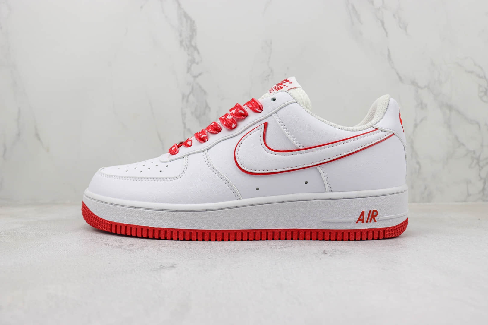 耐克Nike Air Force 1 Low纯原版本空军一号低帮AF1白红色板鞋 莆田天花板AF1系列 货号:DV0788-102