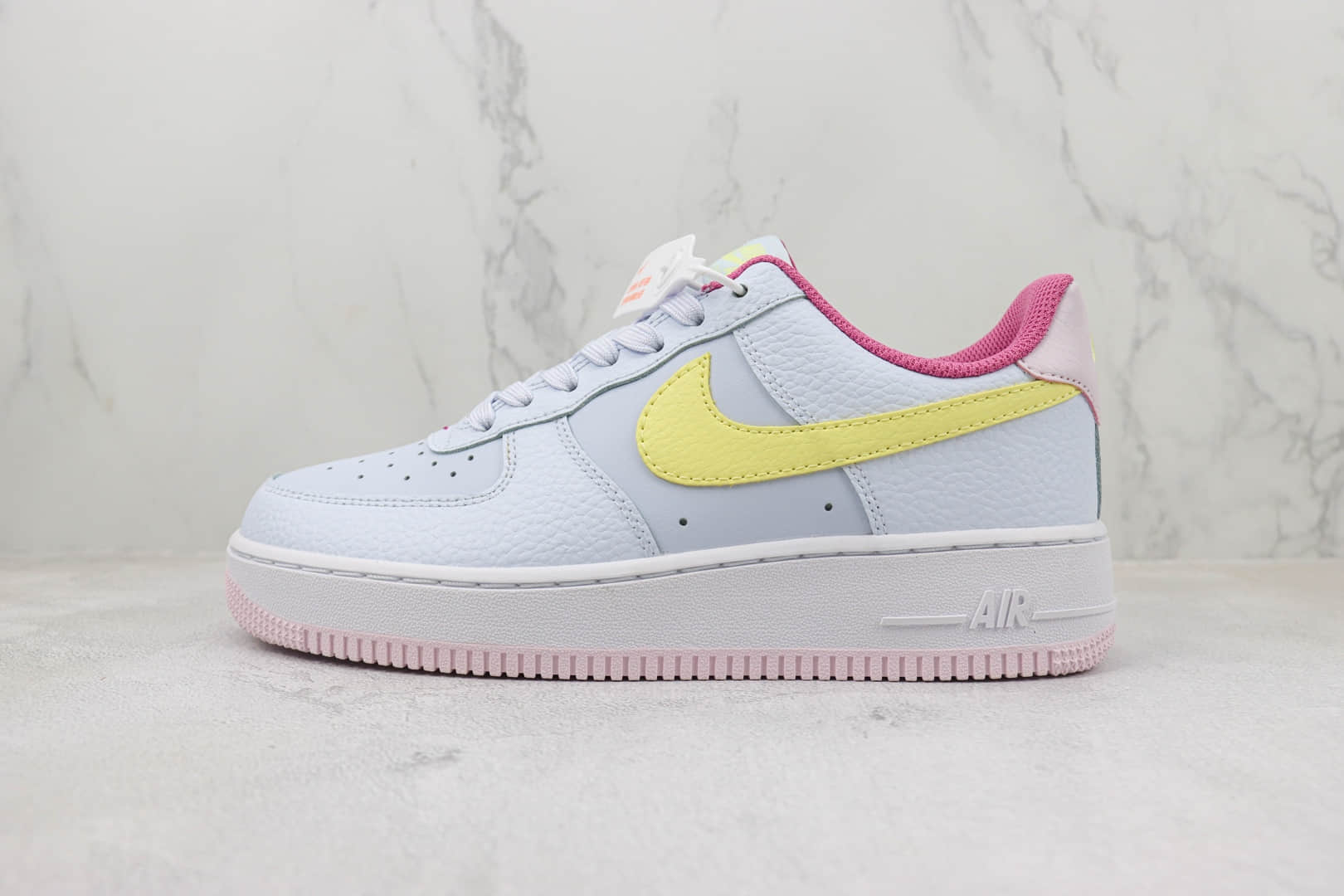 耐克Nike Air Force 1 Low纯原版本空军一号低帮AF1灰蓝黄粉色运动休闲板鞋 莆田天花板AF1 货号:DV7762-001
