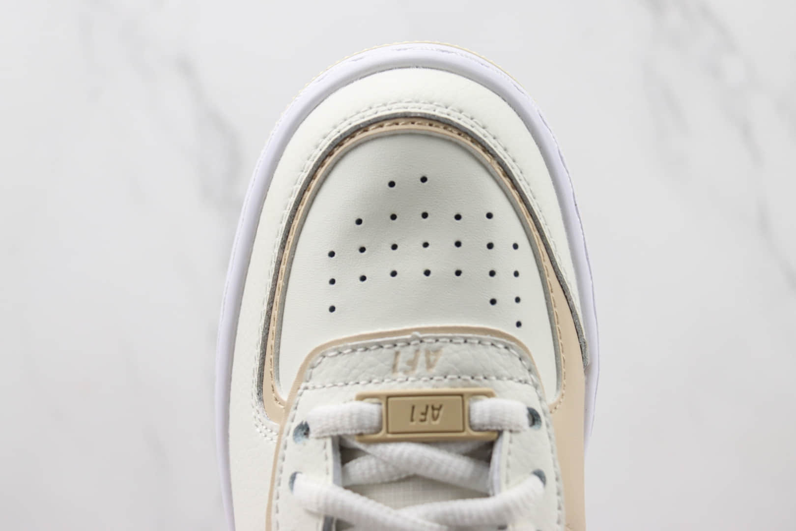 耐克Nike Air Force 1 Shadow纯原版本空军一号低帮AF1马卡龙白黄解构板鞋 莆田耐克货源 货号：FQ6871-111