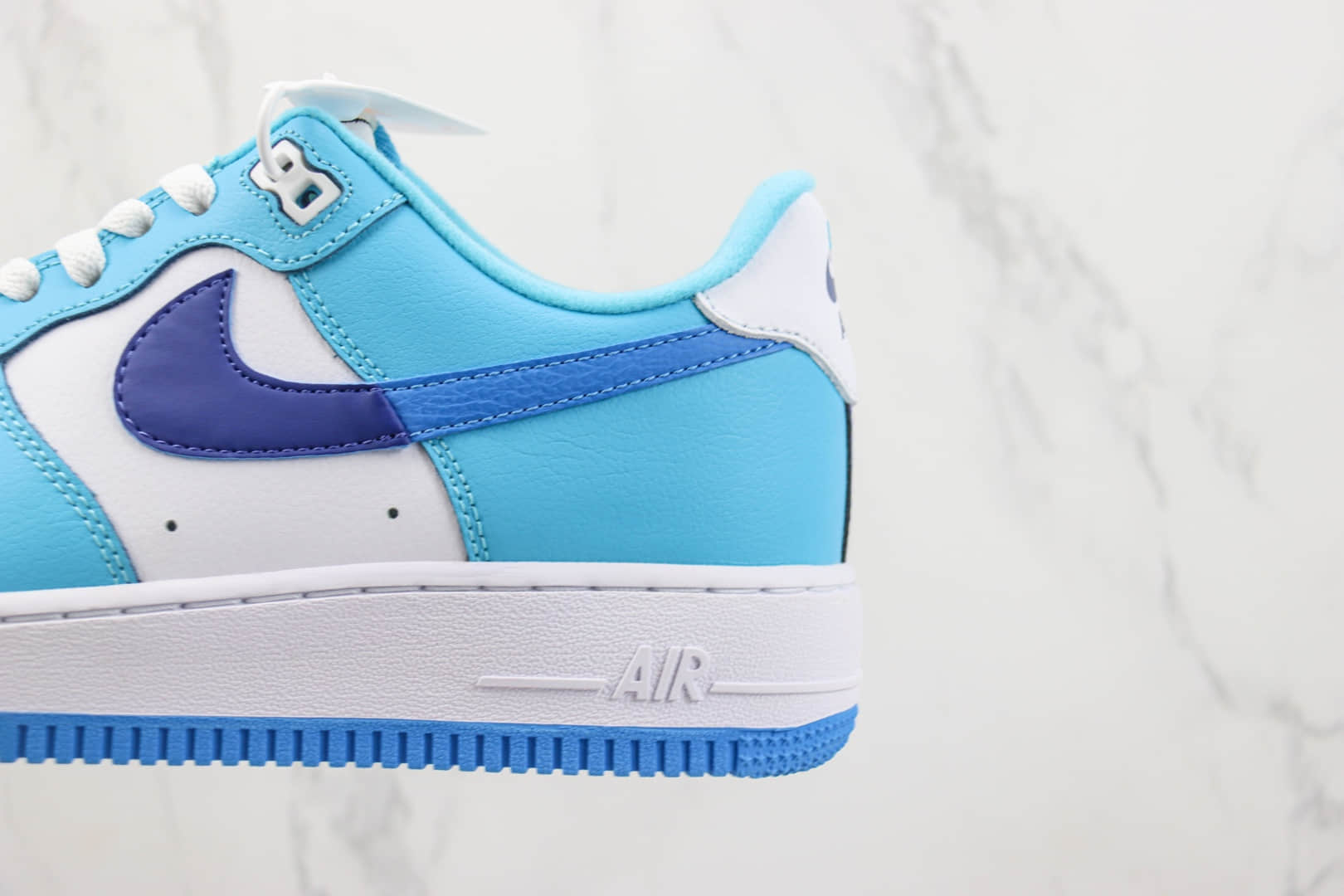 耐克Nike Air Force 1 Low纯原版本空军一号低帮AF1白蓝拼接板鞋 莆田天花板AF1 货号：DZ2522-100