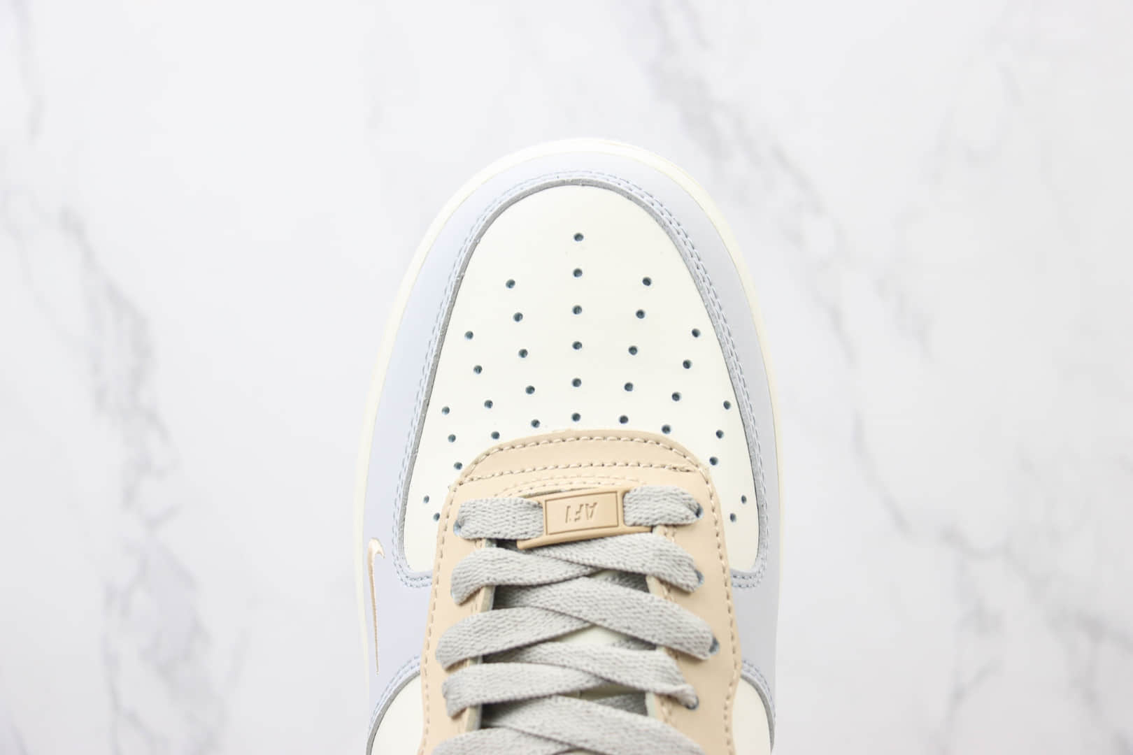 耐克Nike Air Force 1 Low纯原版本空军一号低帮AF1奶蓝粉橘板鞋 莆田耐克工厂 货号:DB3301-111