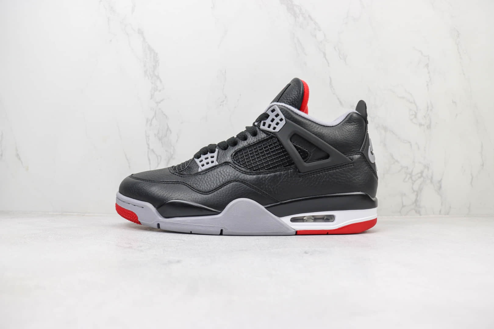 乔丹Air Jordan 4 “Bred Reimagined” 纯原版本AJ4新黑红篮球鞋 莆田AJ货源 货号：FV5029-006