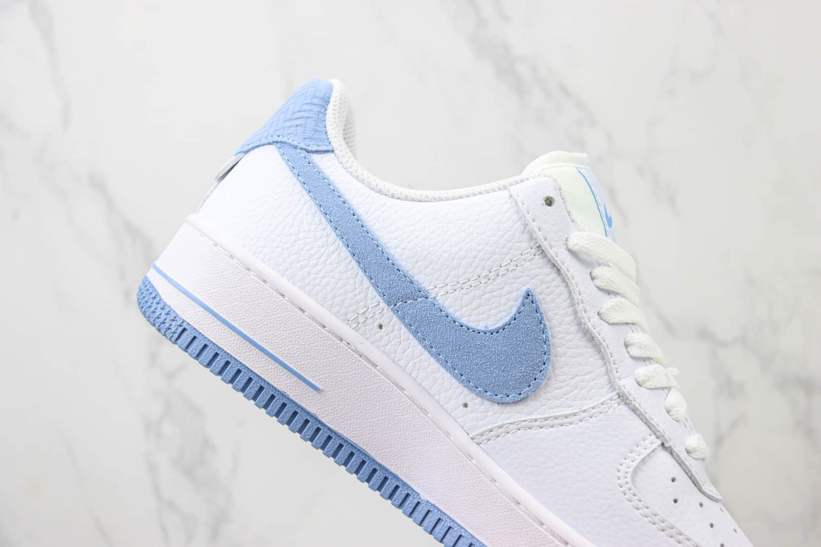 耐克Nike Air Force 1 Low纯原版本空军一号低帮AF1白蓝色板鞋 莆田复刻鞋货源 货号:CN2873-102