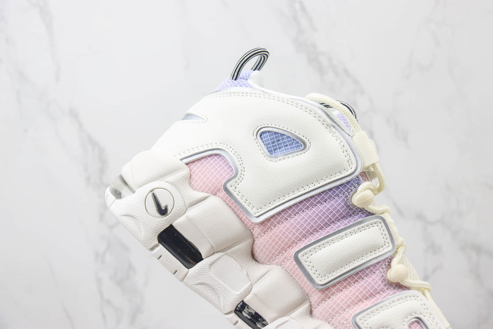 耐克Nike Air More Uptempo纯原版本皮蓬大AIR粉紫渐变复古篮球鞋 莆田耐克货源 货号:DR9612-100