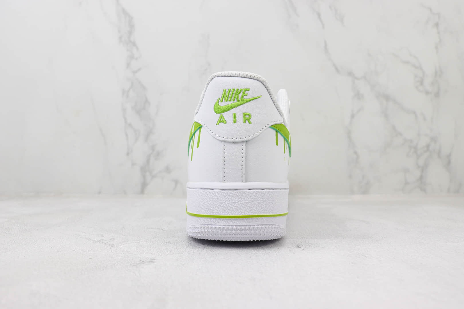 耐克Nike Air Force 1'07 Low纯原版本空军一号低帮AF1白绿板鞋 莆田耐克工厂 货号：CW2288-009