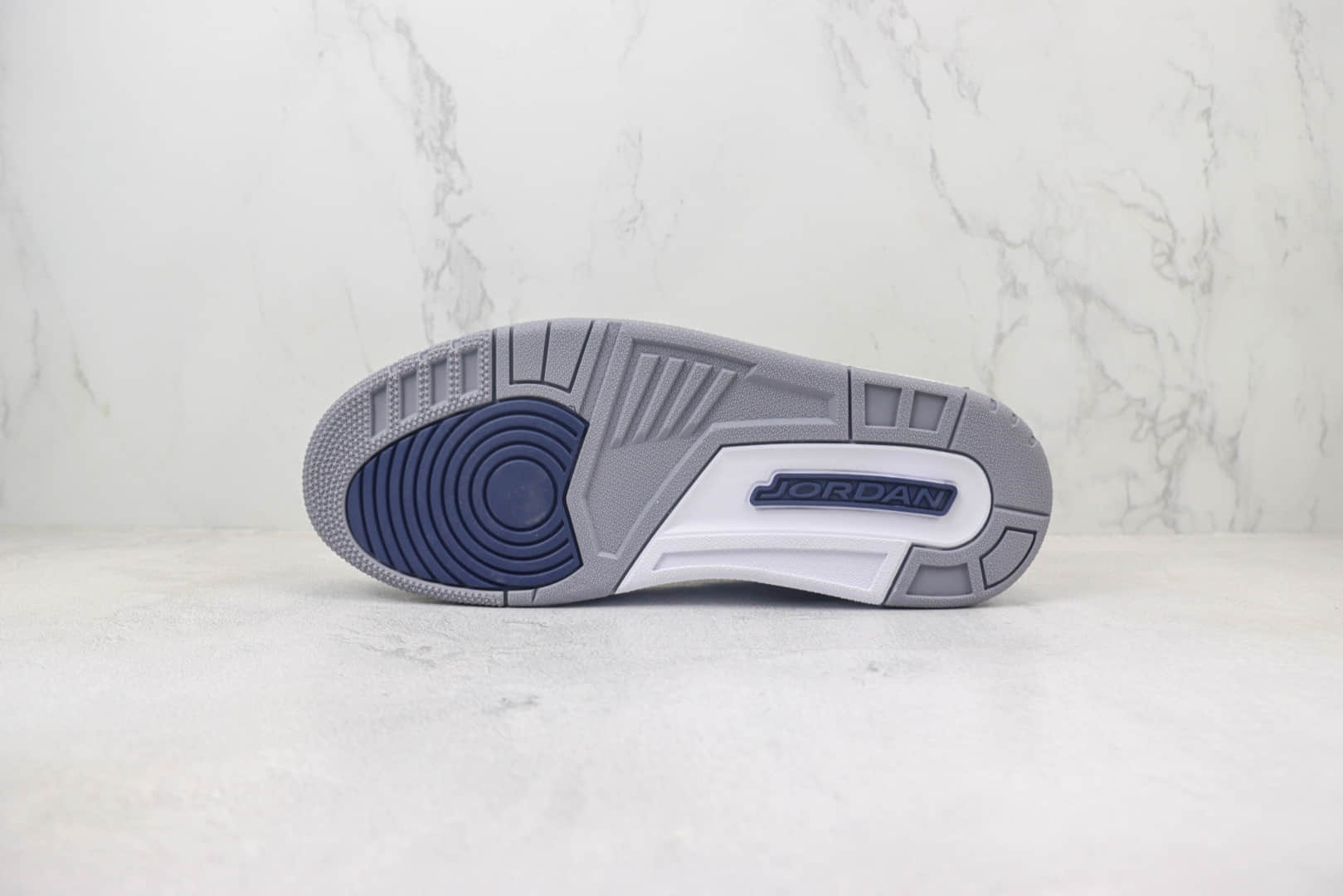 乔丹Air Jordan 3 “Midnight Navy”纯原版本AJ3午夜蓝篮球鞋 莆田AJ货源 货号：CT8532-140