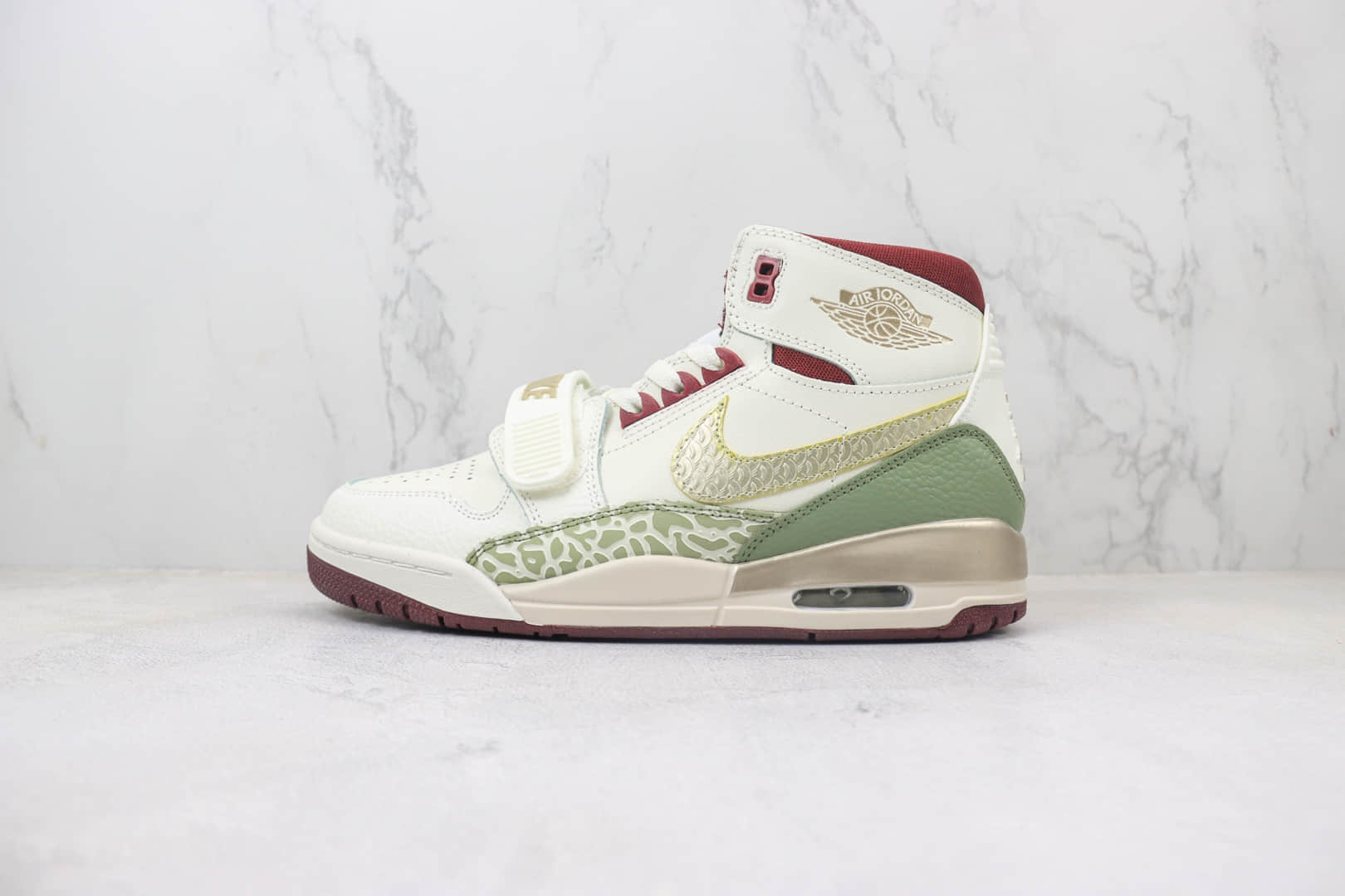 乔丹Air Jordan Legacy 312纯原版本龙年限定AJ312白绿红三合一篮球鞋 莆田耐克代理 货号：FZ5047-120