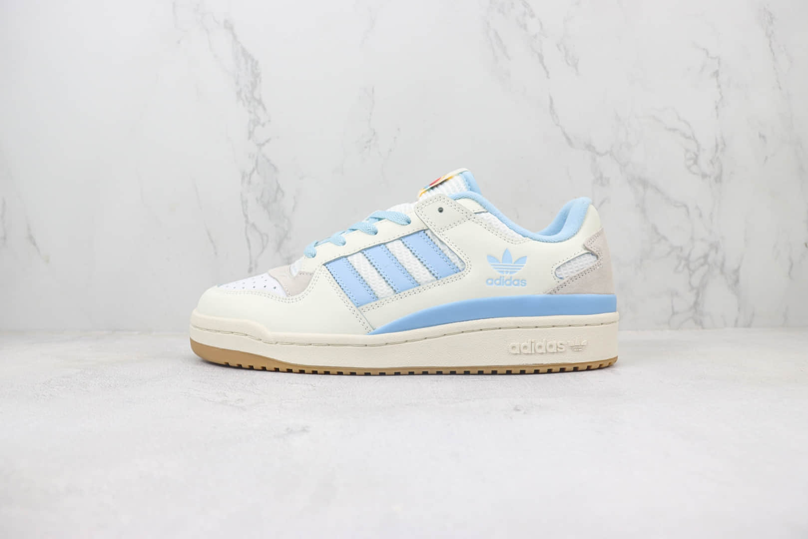 阿迪达斯adidas Original Forum 84 Low OG纯原版本三叶草白蓝色复古板鞋 莆田阿迪达斯货源 货号:IE7420
