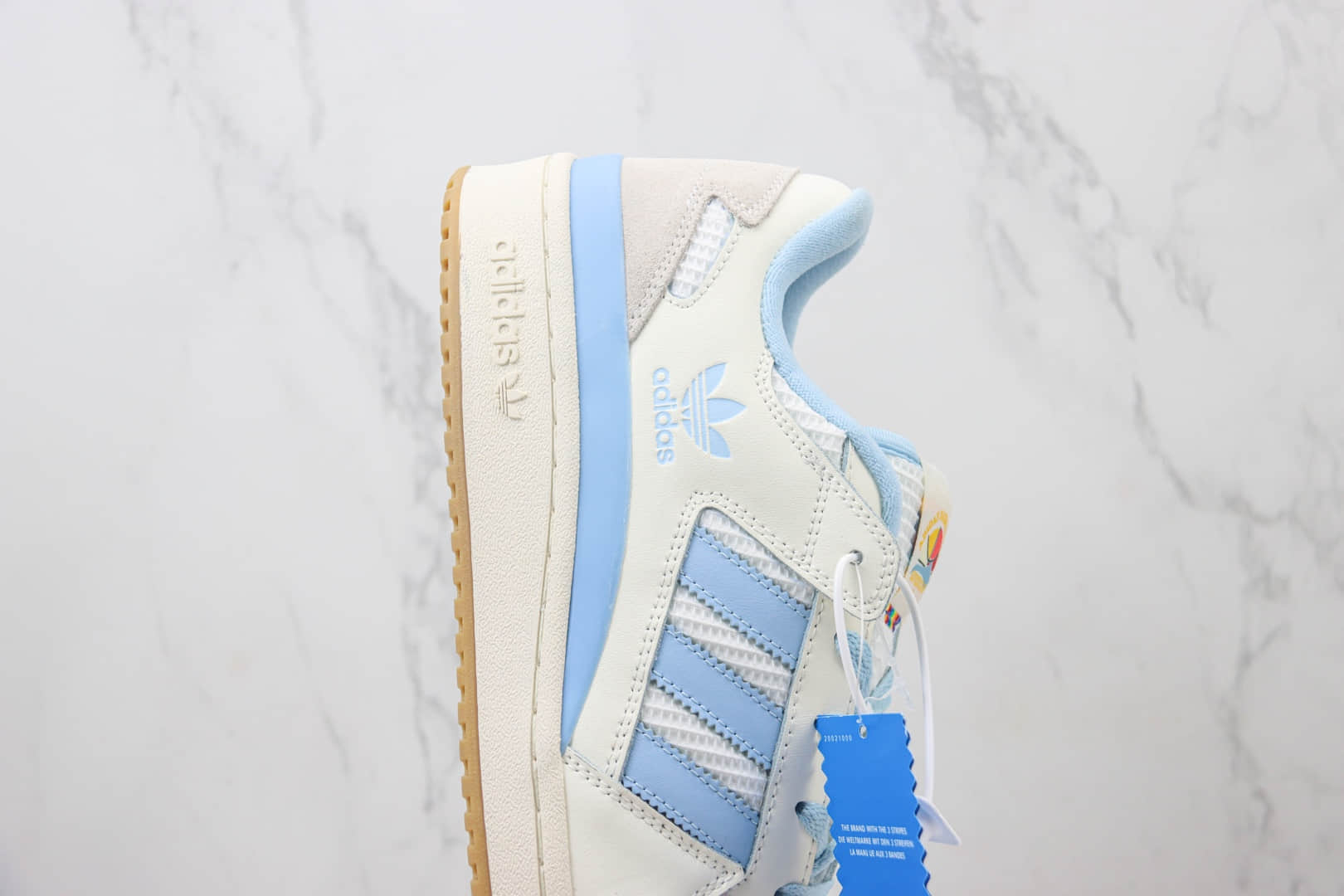 阿迪达斯adidas Original Forum 84 Low OG纯原版本三叶草白蓝色复古板鞋 莆田阿迪达斯货源 货号:IE7420