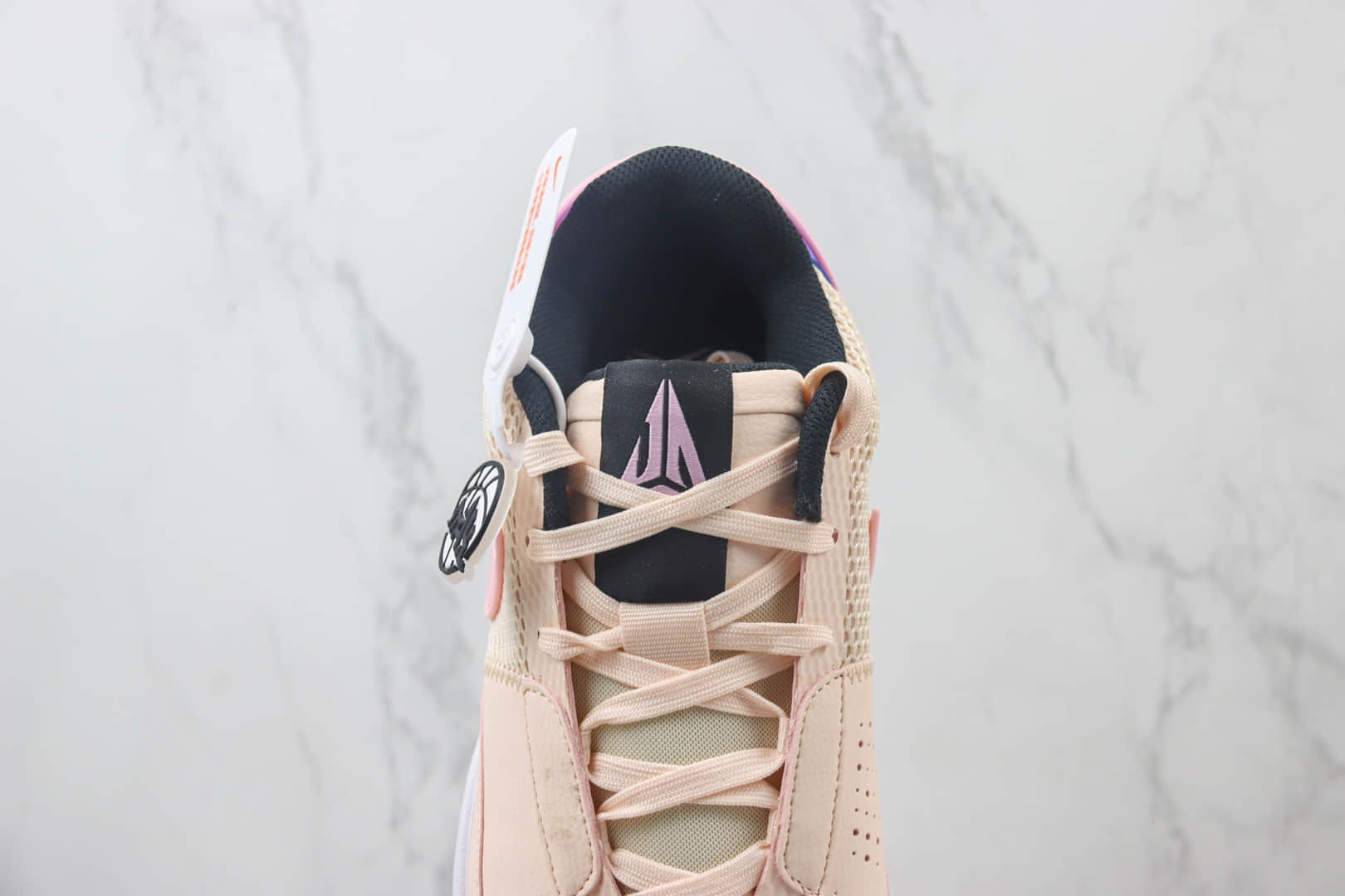 耐克Nike JA1纯原版本莫兰特一代粉蓝色实战篮球鞋 莆田耐克工厂 货号:DX2294-802