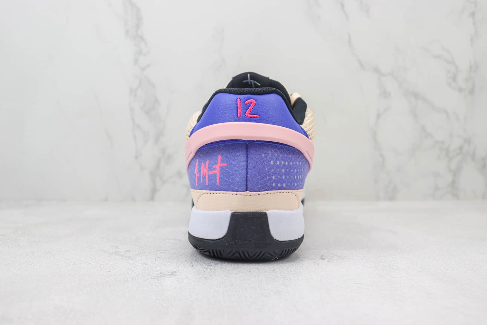 耐克Nike JA1纯原版本莫兰特一代粉蓝色实战篮球鞋 莆田耐克工厂 货号:DX2294-802