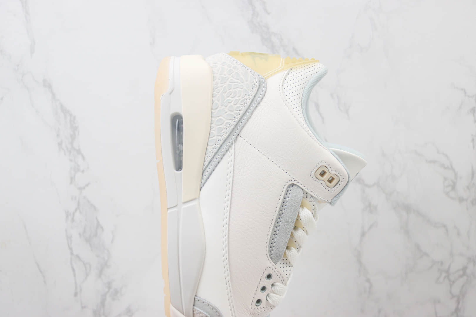 乔丹Air Jordan 3纯原版本AJ3象牙白篮球鞋 莆田复刻鞋货源 货号:FJ9479-100
