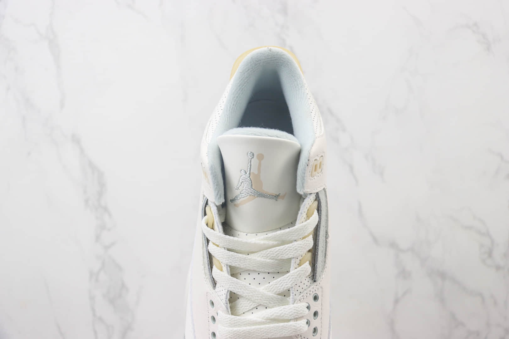 乔丹Air Jordan 3纯原版本AJ3象牙白篮球鞋 莆田复刻鞋货源 货号:FJ9479-100