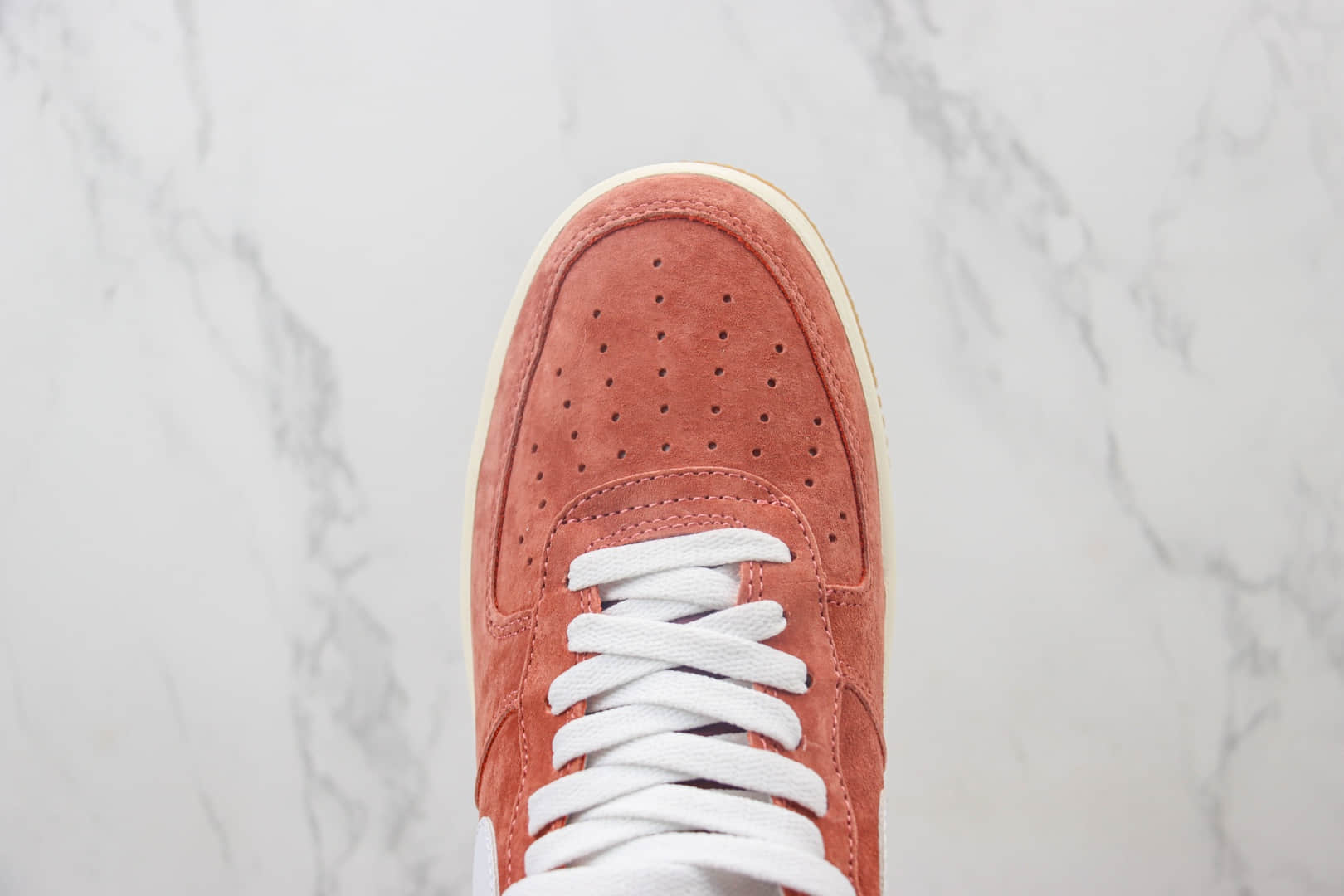 耐克Nike Air Force 1 Low纯原版本空军一号低帮AF1红棕麂皮板鞋 莆田耐克工厂 货号:AV0383-221