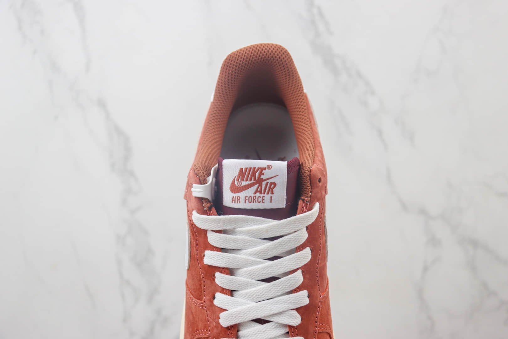 耐克Nike Air Force 1 Low纯原版本空军一号低帮AF1红棕麂皮板鞋 莆田耐克工厂 货号:AV0383-221