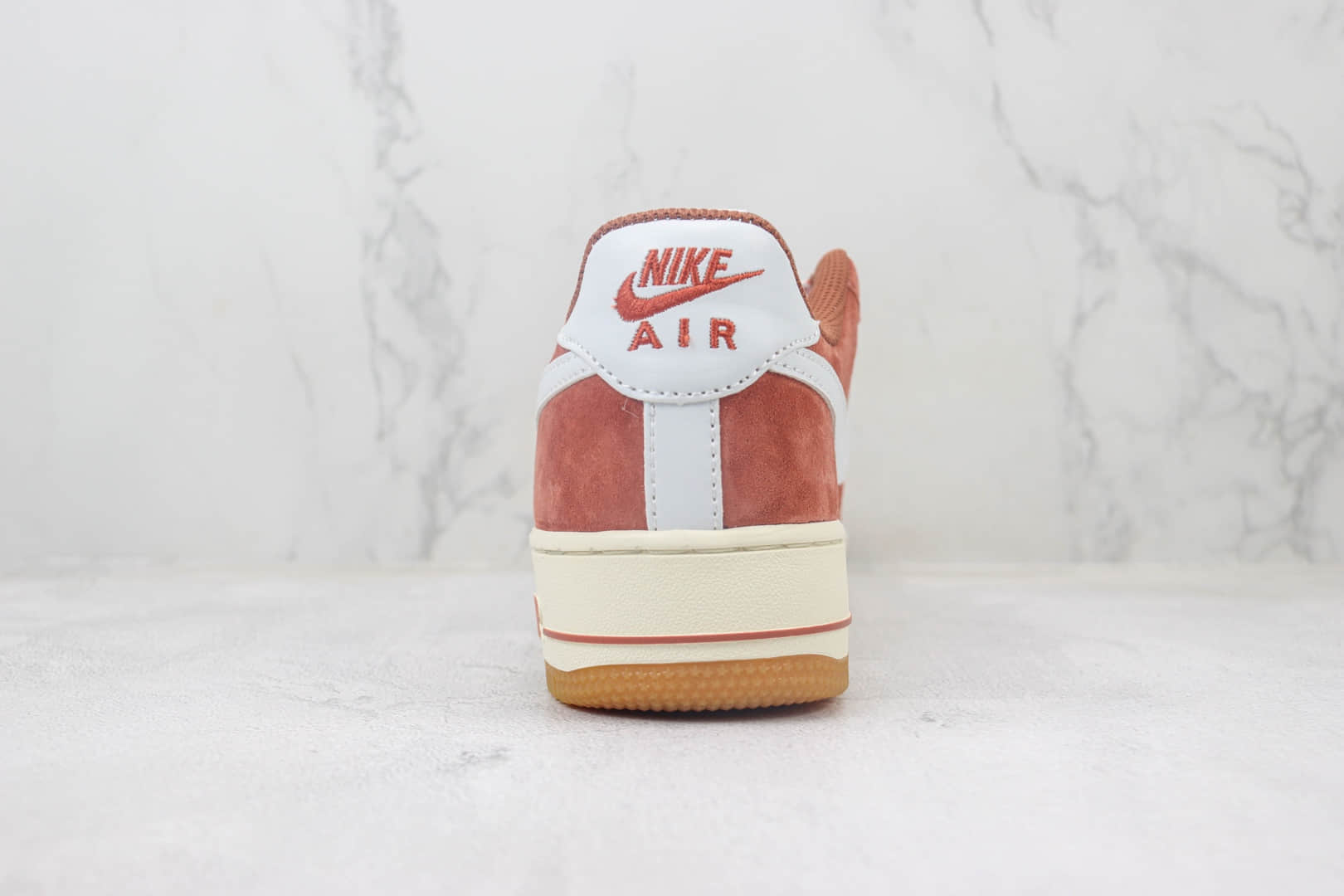 耐克Nike Air Force 1 Low纯原版本空军一号低帮AF1红棕麂皮板鞋 莆田耐克工厂 货号:AV0383-221