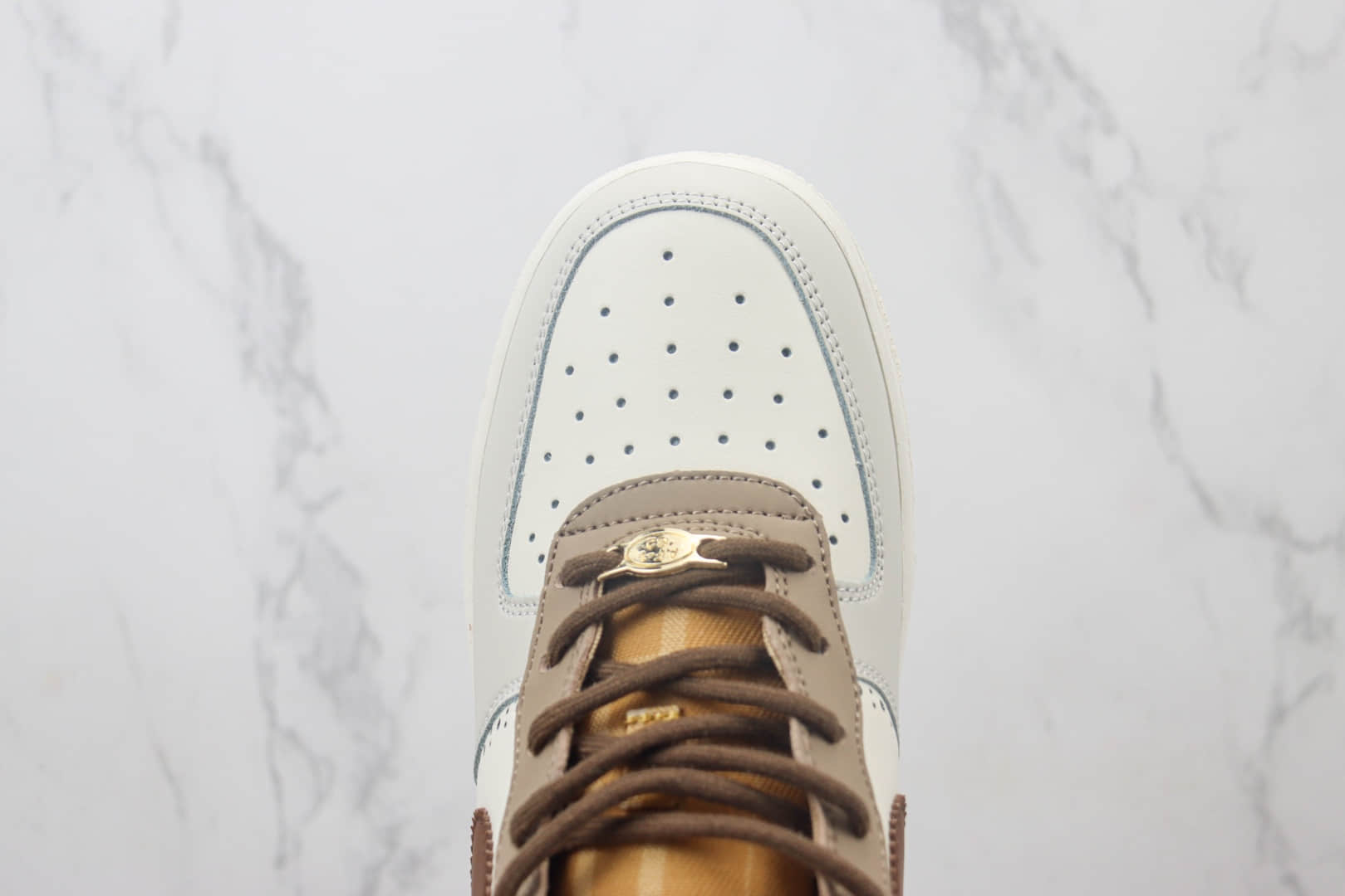 耐克Nike Air Force 1 Low纯原版本空军一号低帮AF1白灰棕板鞋 莆田天花板AF1 货号:FV3702-121