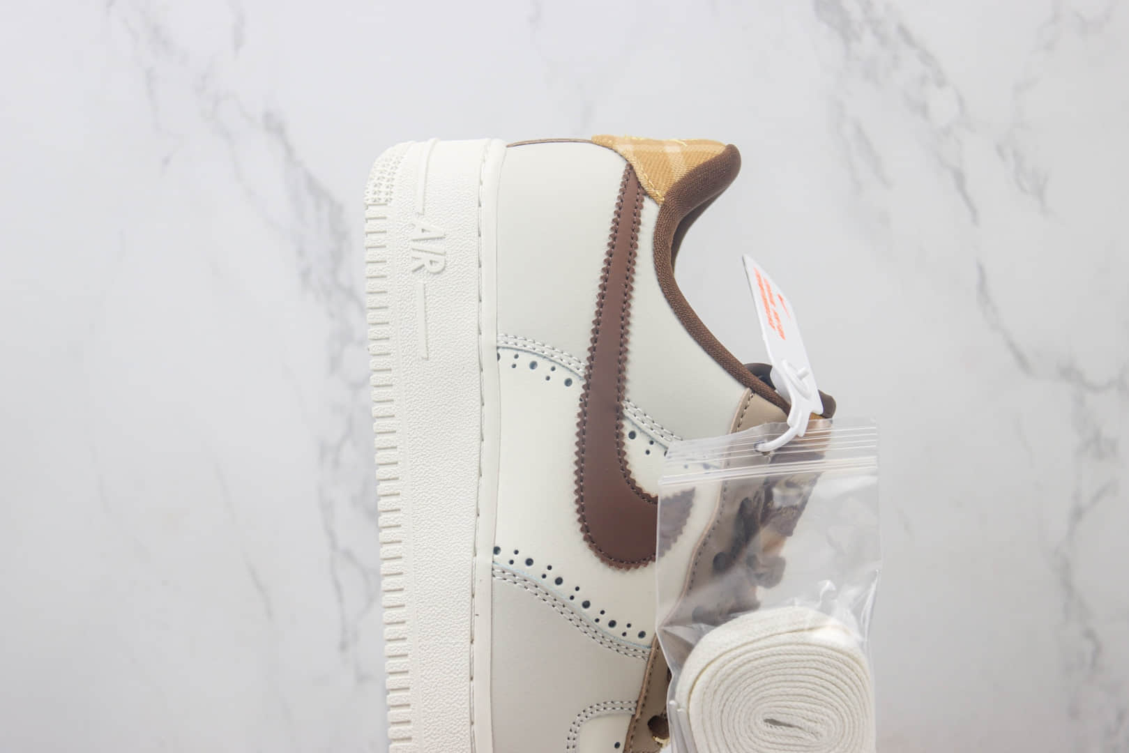 耐克Nike Air Force 1 Low纯原版本空军一号低帮AF1白灰棕板鞋 莆田天花板AF1 货号:FV3702-121