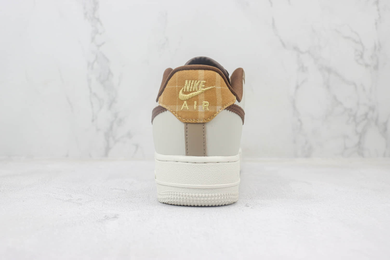 耐克Nike Air Force 1 Low纯原版本空军一号低帮AF1白灰棕板鞋 莆田天花板AF1 货号:FV3702-121