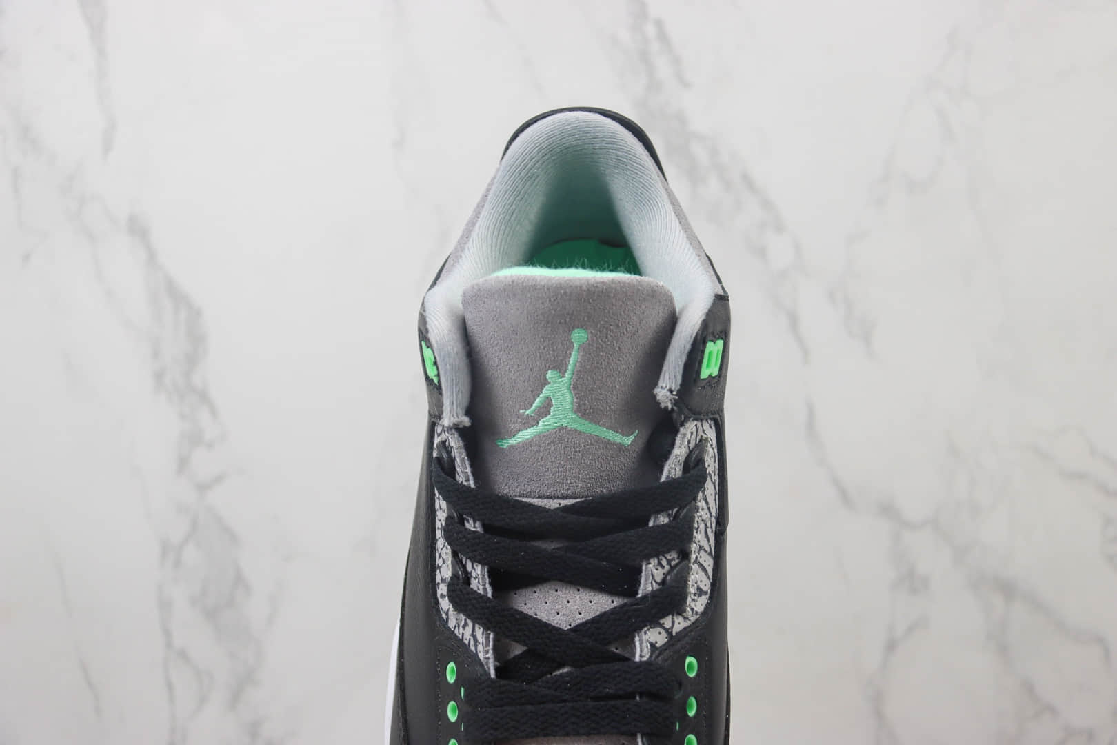 乔丹Air Jordan 3纯原版本AJ3黑绿爆裂纹篮球鞋 莆田AJ货源 货号:CT8532-031