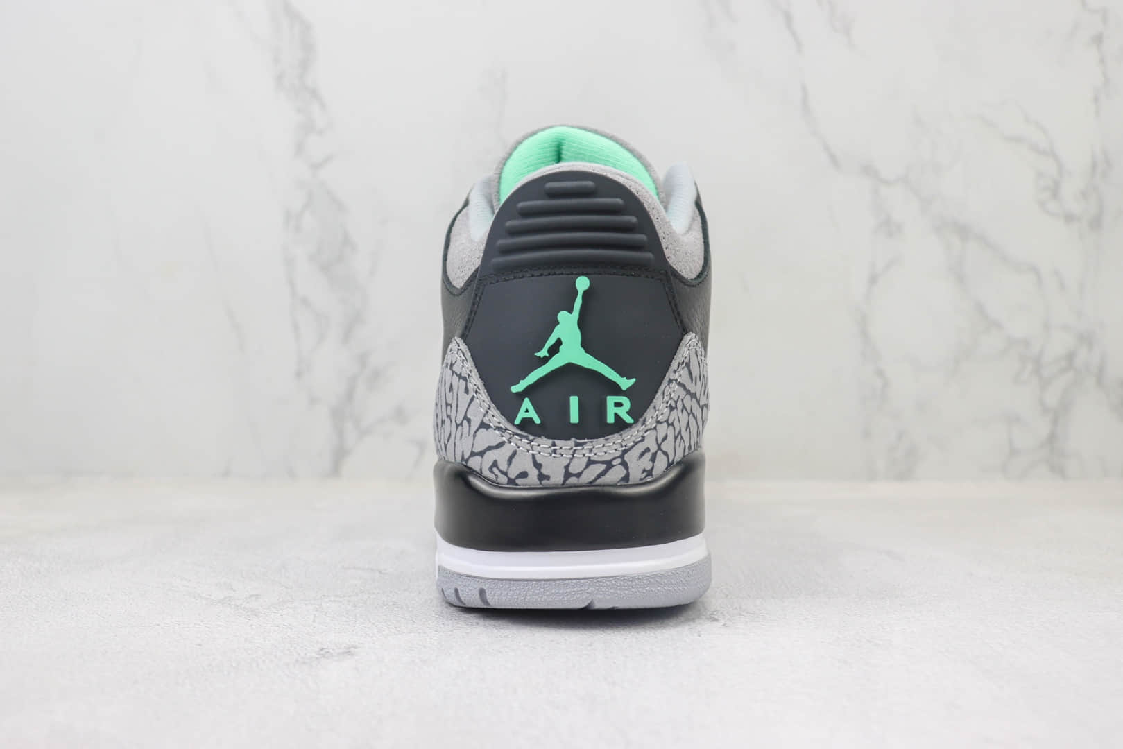 乔丹Air Jordan 3纯原版本AJ3黑绿爆裂纹篮球鞋 莆田AJ货源 货号:CT8532-031
