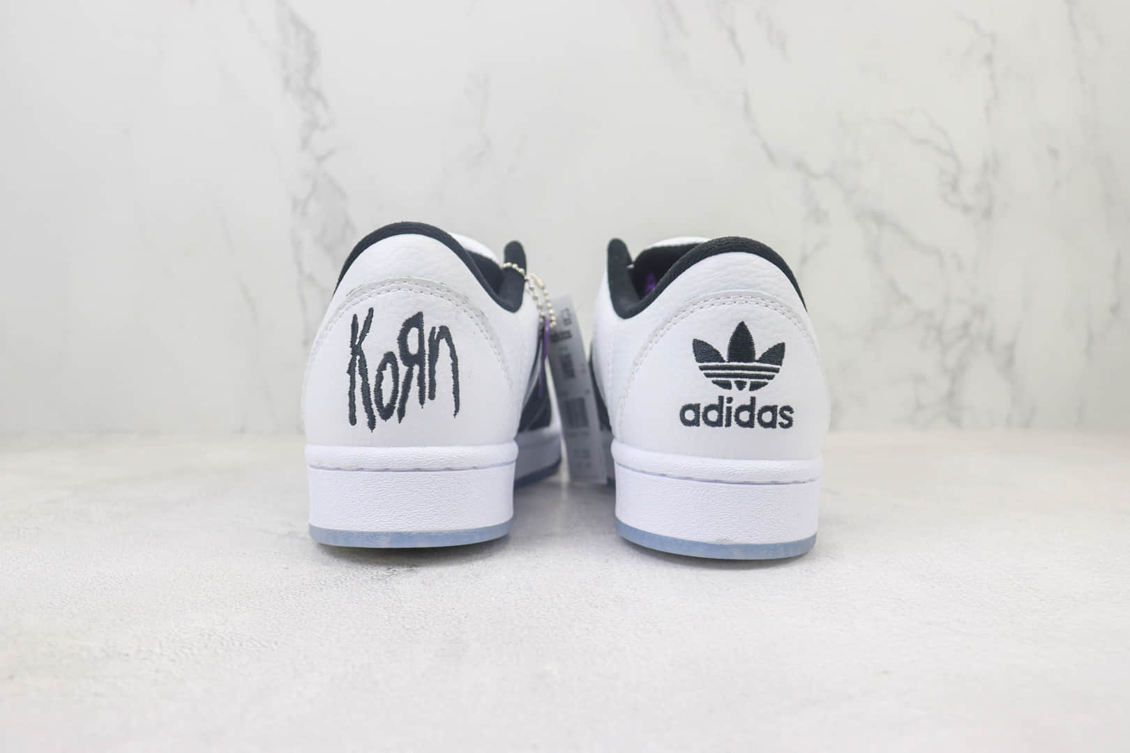阿迪达斯Korn x adidas originals Campus 00S纯原版本三叶草贝壳头黑白低帮板鞋 莆田阿迪达斯货源 货号:IG0793