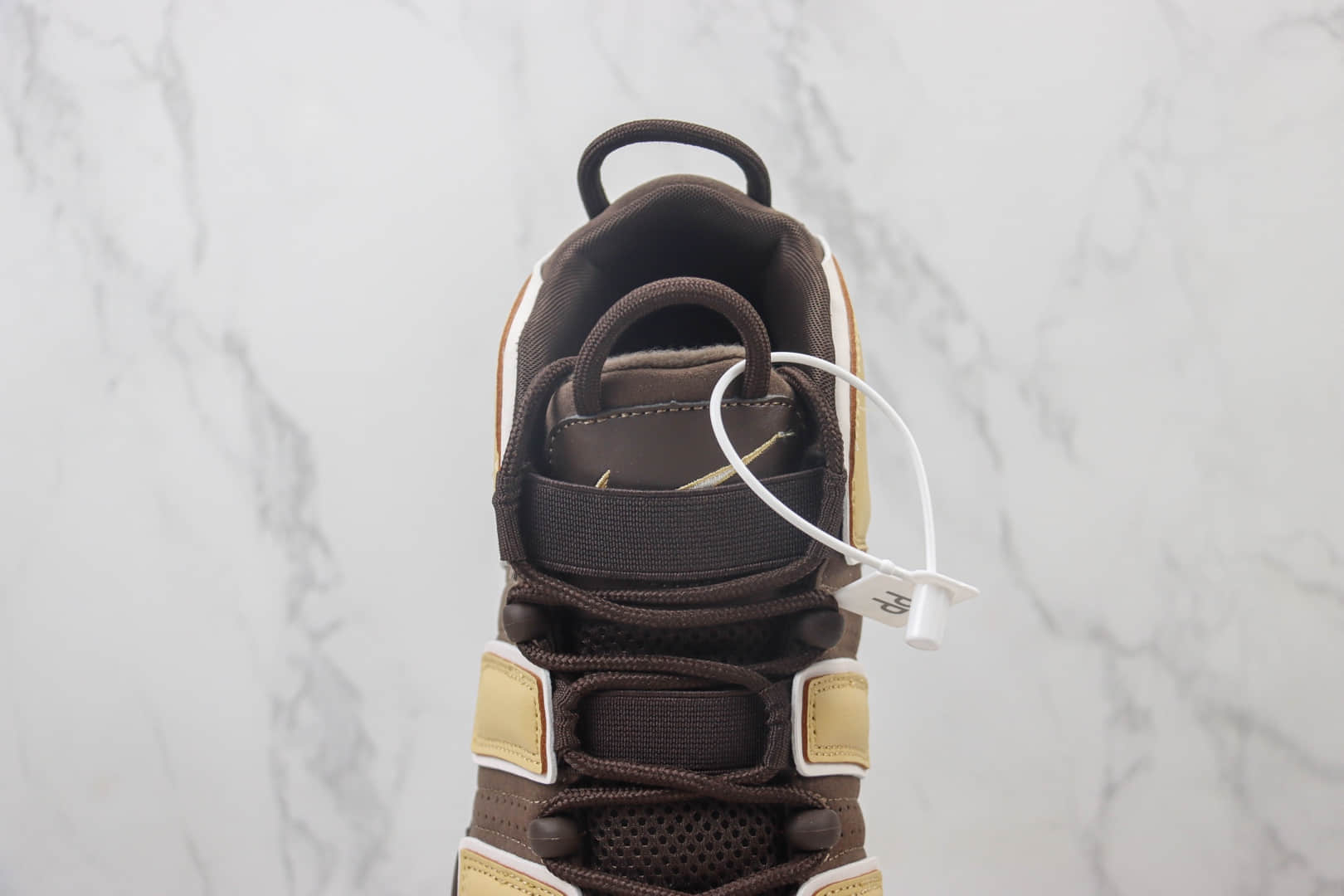 耐克Nike Air More Uptempo纯原版本皮蓬大AIR巧克力棕复古篮球鞋 莆田耐克代理 货号:FB8883-200
