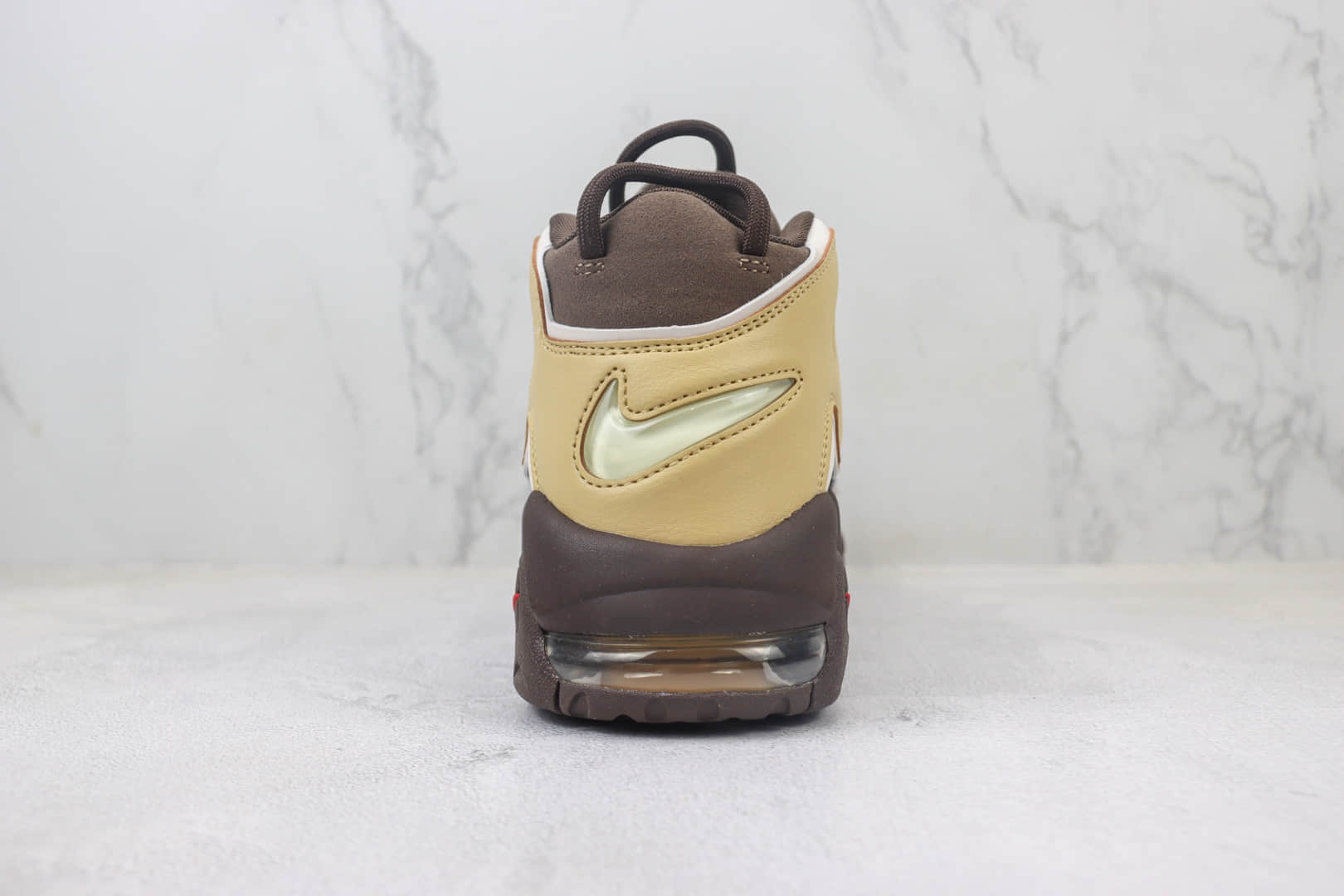 耐克Nike Air More Uptempo纯原版本皮蓬大AIR巧克力棕复古篮球鞋 莆田耐克代理 货号:FB8883-200