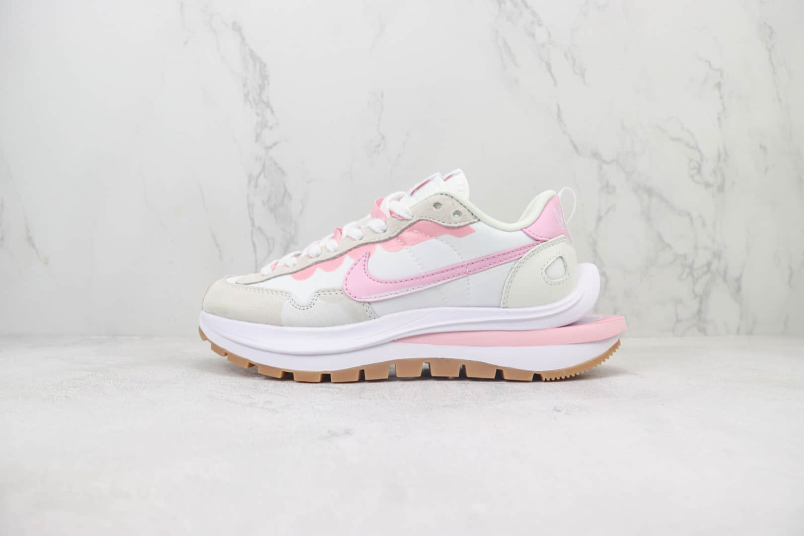 耐克Sacai x Nike VaporWaffle 3.0纯原版本华夫3.0白粉色走秀鞋 莆田耐克货源 货号:DD1875-116