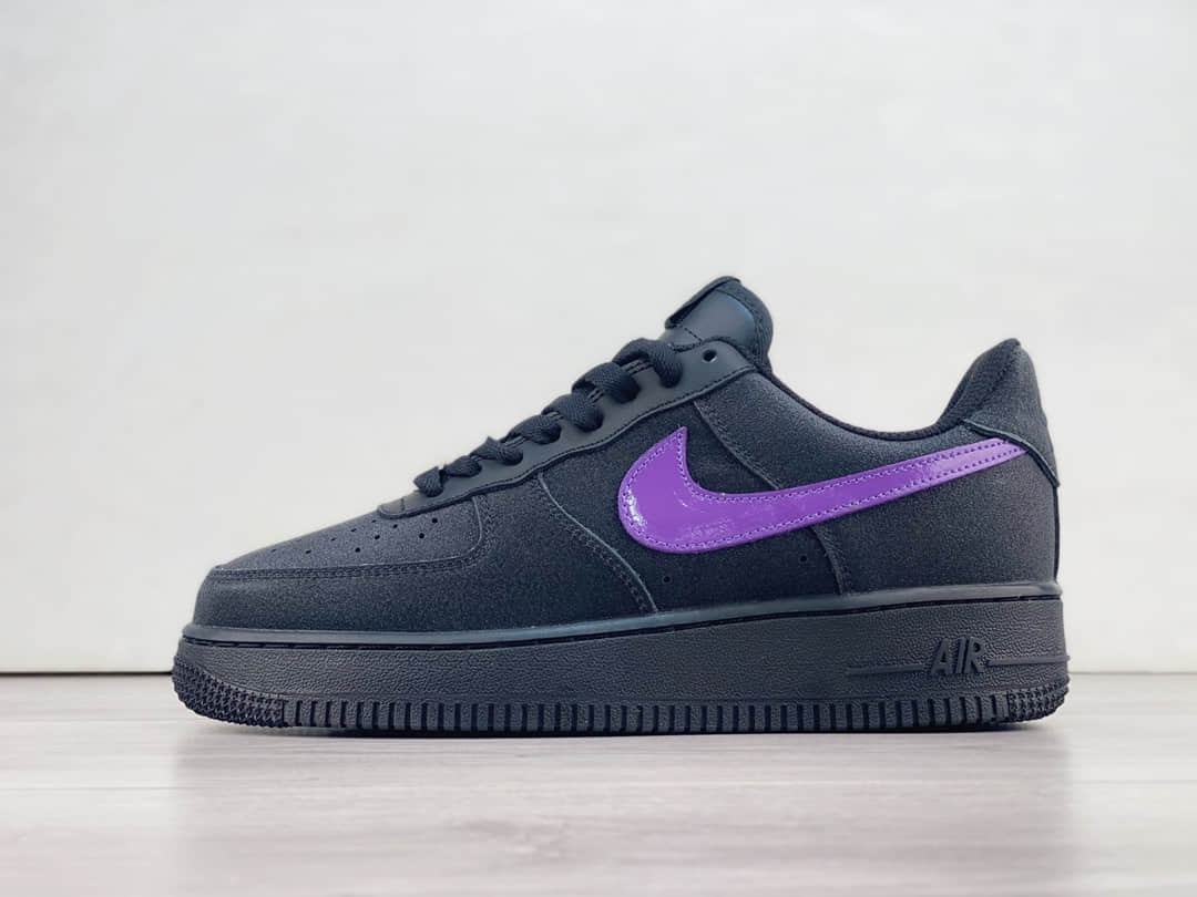 耐克Nike Air Force 1 Low纯原版本空军一号黑紫满天星AF1低帮板鞋 莆田耐克货源 货号:CW2288-014