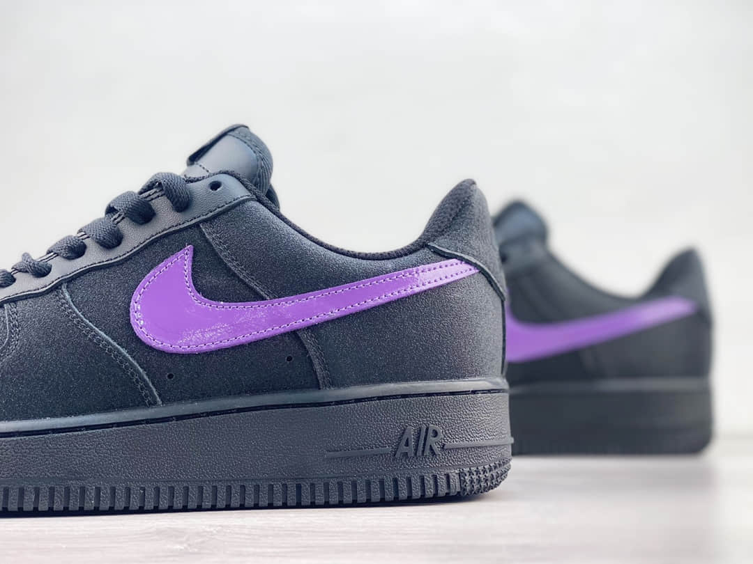 耐克Nike Air Force 1 Low纯原版本空军一号黑紫满天星AF1低帮板鞋 莆田耐克货源 货号:CW2288-014