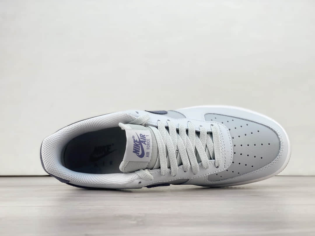 耐克Nike Air Force 1'07 Low纯原版本空军一号低帮AF1浅烟灰深灰勾板鞋 莆田耐克工厂 货号:FJ4170-001
