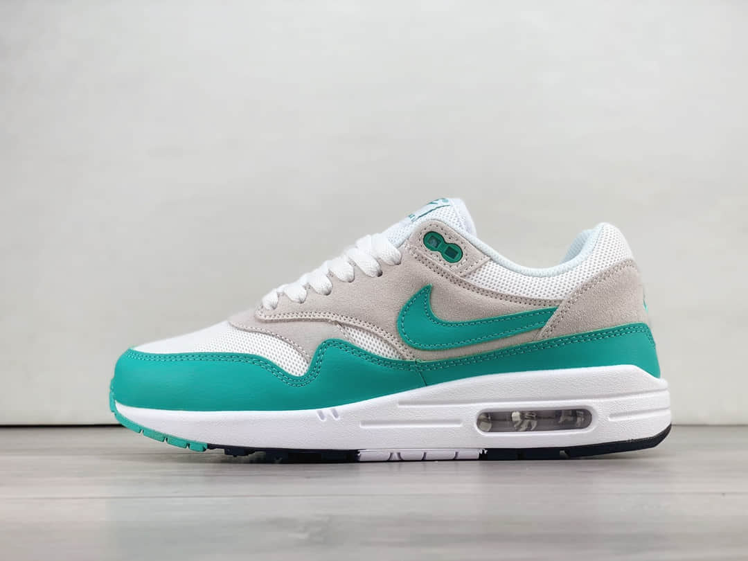 耐克Nike Air Max 1 PRM纯原版本Max 1白绿色半掌气垫跑鞋 莆田耐克工厂 货号:DZ4549-001