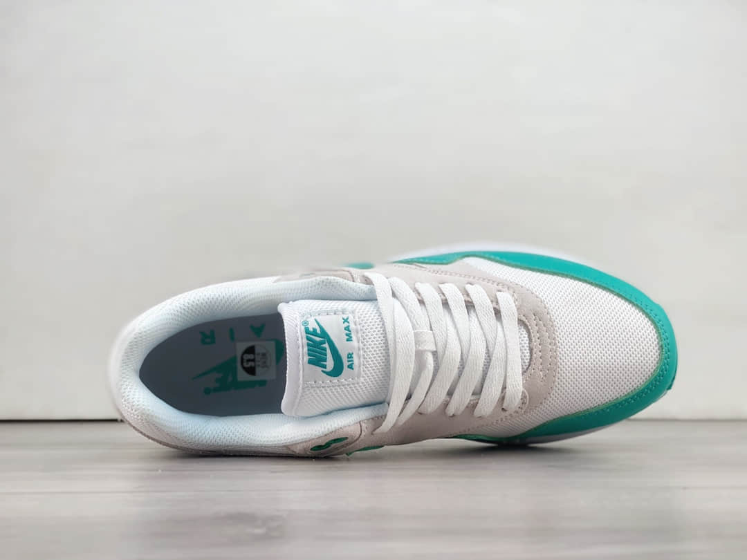 耐克Nike Air Max 1 PRM纯原版本Max 1白绿色半掌气垫跑鞋 莆田耐克工厂 货号:DZ4549-001