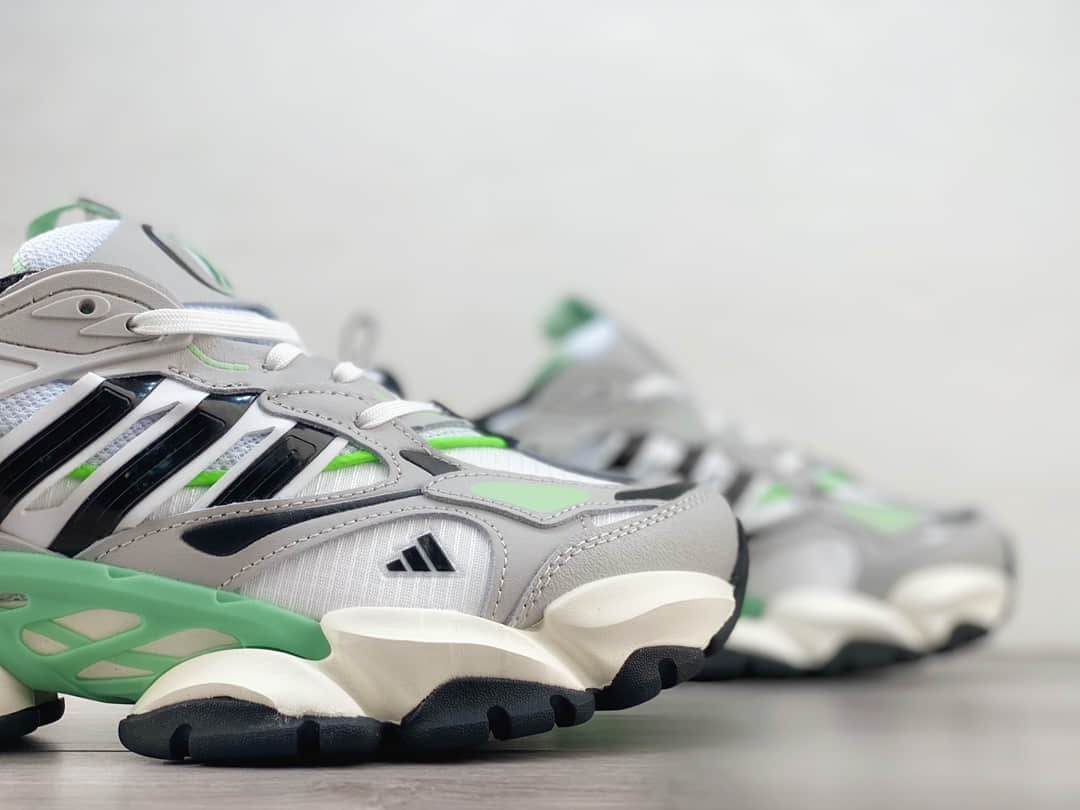 阿迪达斯adidas Vento XLG Deluxe纯原版本灰绿色复古老爹鞋 莆田阿迪达斯货源 货号:IH7800