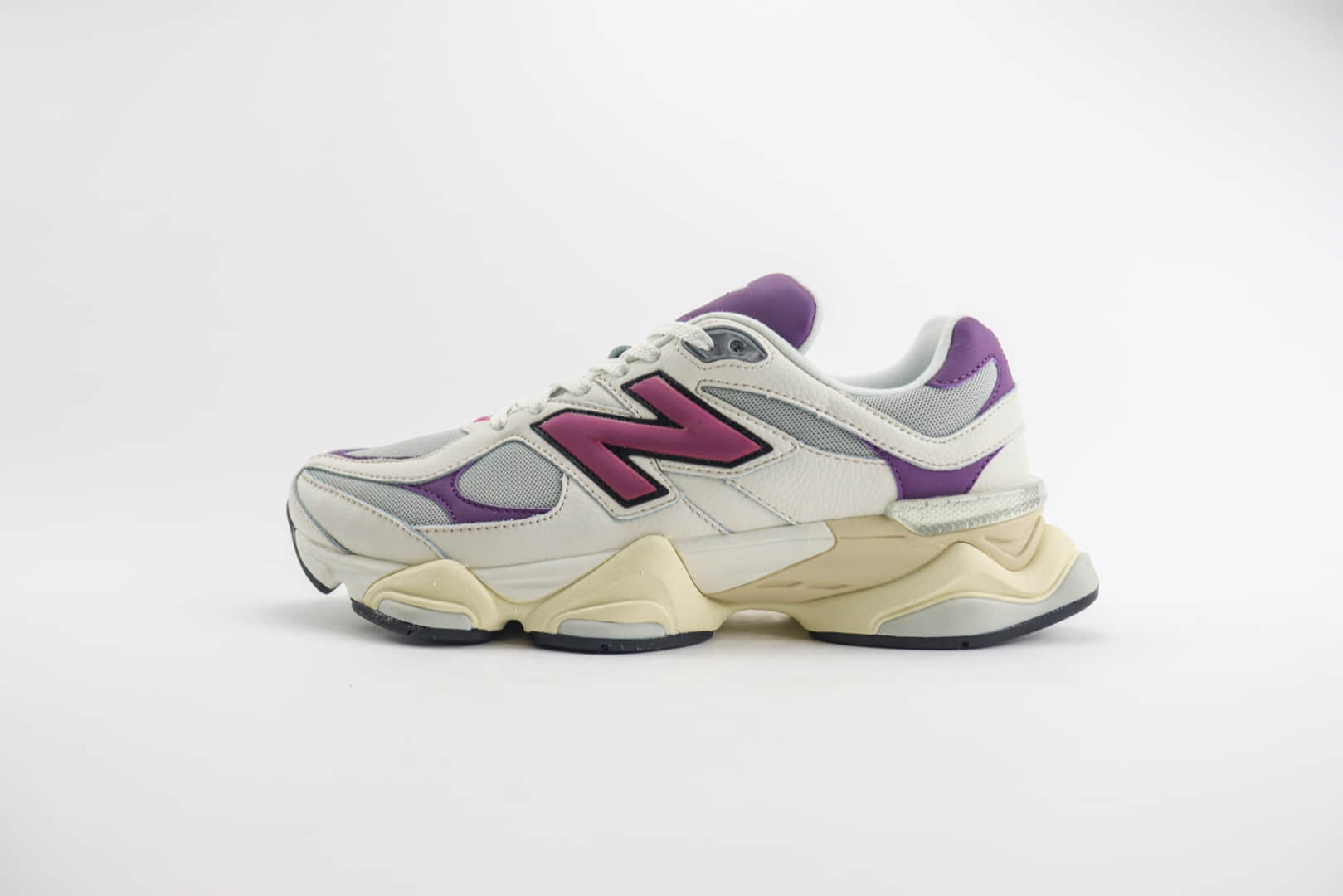 新百伦New Balance 9060纯原版本NB9060白紫复古运动慢跑鞋 莆田新百伦货源 货号:U9060ESC