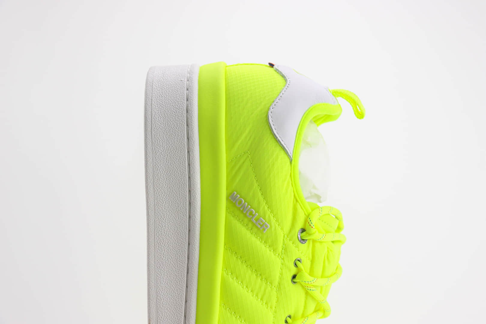 阿迪达斯Moncler x adidas originals Campus纯原版本蒙口联名荧光绿厚底增高板鞋 莆田阿迪达斯货源 货号：IG7865