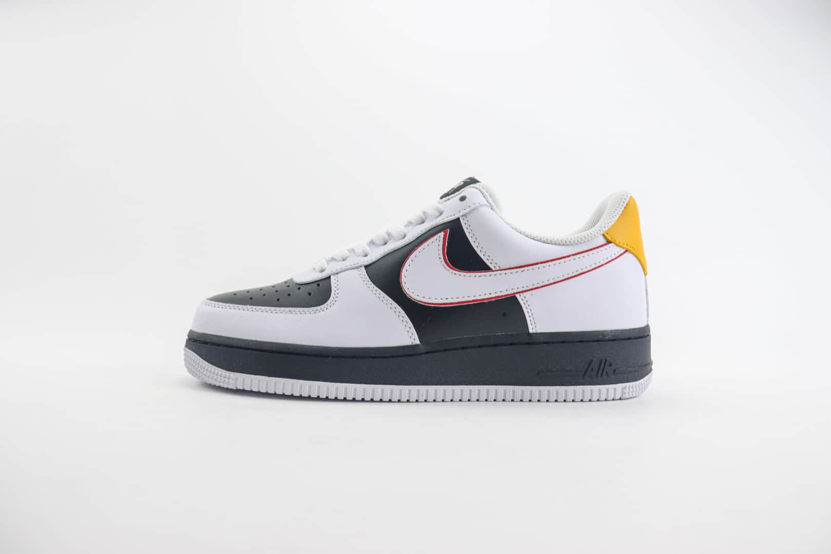 耐克Nike Air Force 1 Low纯原版本空军一号AF1黑白黄低帮板鞋 莆田耐克工厂 货号:KN2696-024