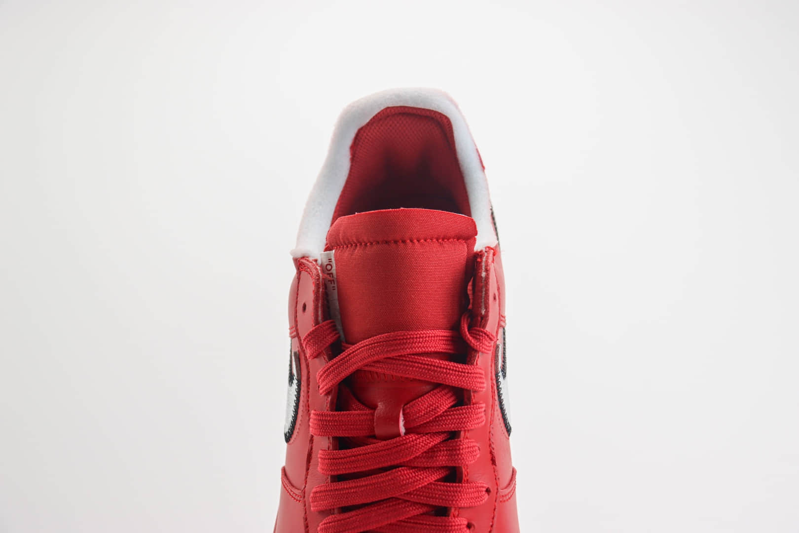 耐克Off White x Nike Air Force 1‘07 Low纯原版本OW联名空军一号AF1大红色解构板鞋 莆田耐克工厂 货号:AO4297-600