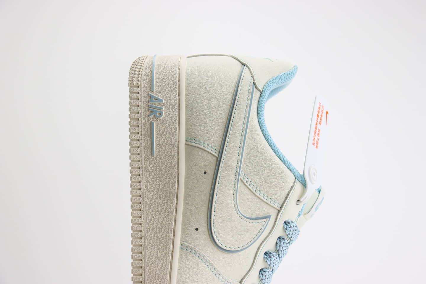 耐克Nike Air Force 1 Low纯原版本空军一号AF1冰蓝缝线满天星低帮板鞋 莆田耐克货源 货号:TB5636-122