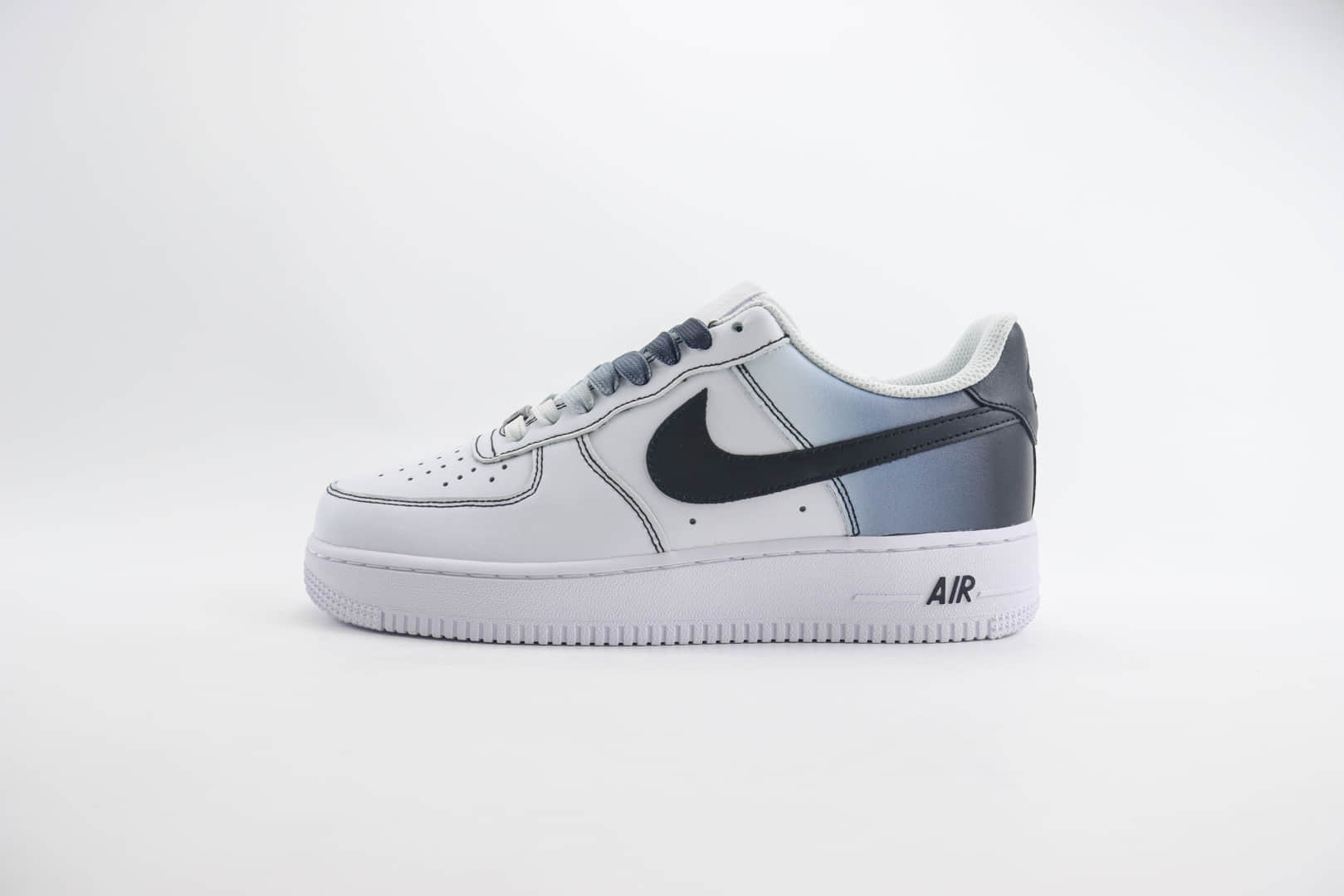 耐克Nike Air Force 1 Low纯原版本空军一号AF1白黑灰渐变板鞋 莆田耐克代理 货号:FN0366-101