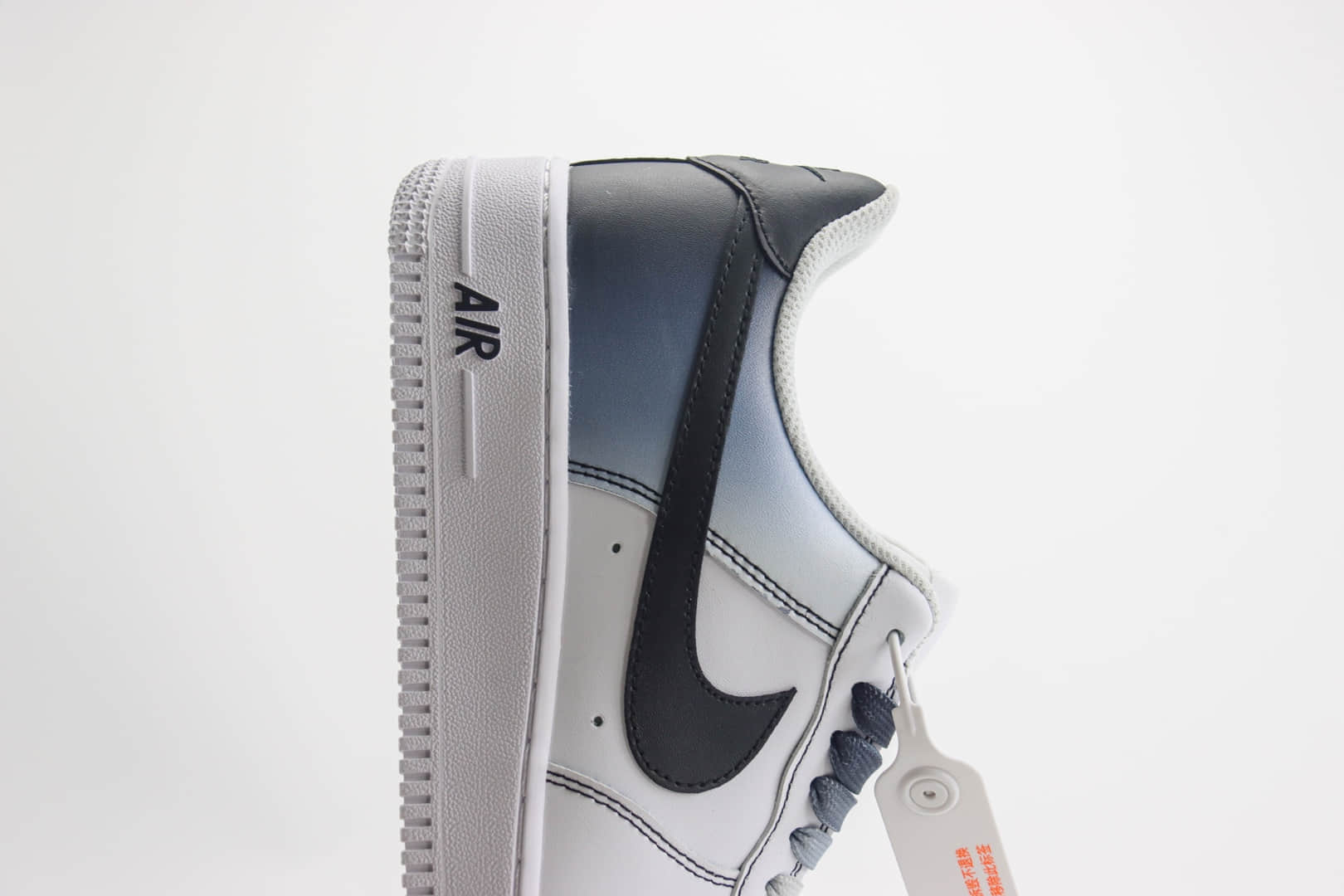 耐克Nike Air Force 1 Low纯原版本空军一号AF1白黑灰渐变板鞋 莆田耐克代理 货号:FN0366-101
