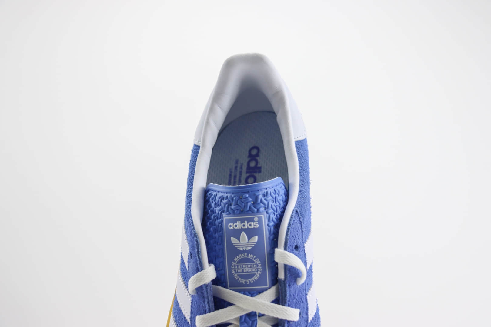 阿迪达斯adidas Original Gazelle Indoor Trainers纯原版本三叶草海蓝色德训鞋 莆田阿迪达斯货源 货号：HQ8717