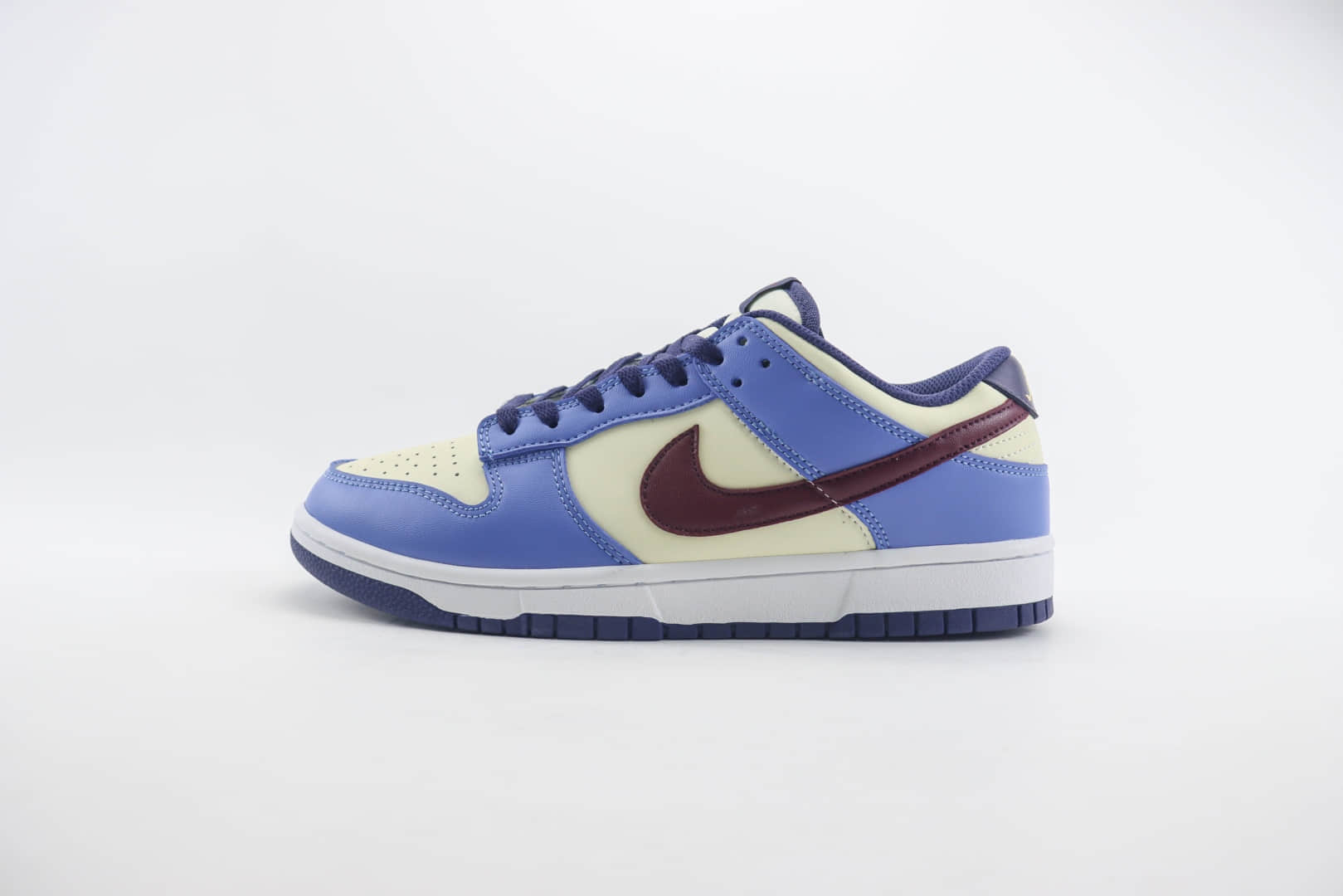 耐克Nike SB Dunk Low纯原版本低帮SB Dunk米白蓝酒红勾板鞋 莆田耐克代理 货号：FV8119-161