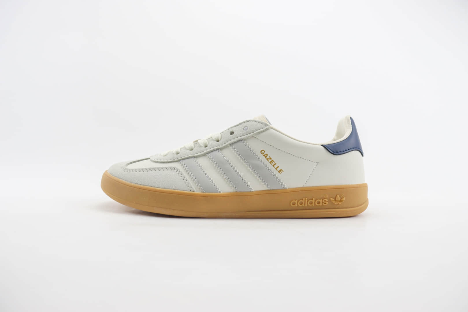 阿迪达斯adidas Originals Gazelle Indoor纯原版本三叶草白灰蓝德训鞋 莆田阿迪达斯货源 货号:IH8547
