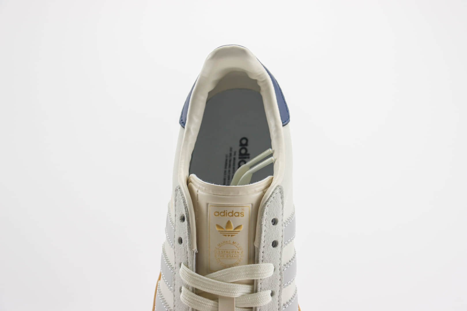 阿迪达斯adidas Originals Gazelle Indoor纯原版本三叶草白灰蓝德训鞋 莆田阿迪达斯货源 货号:IH8547